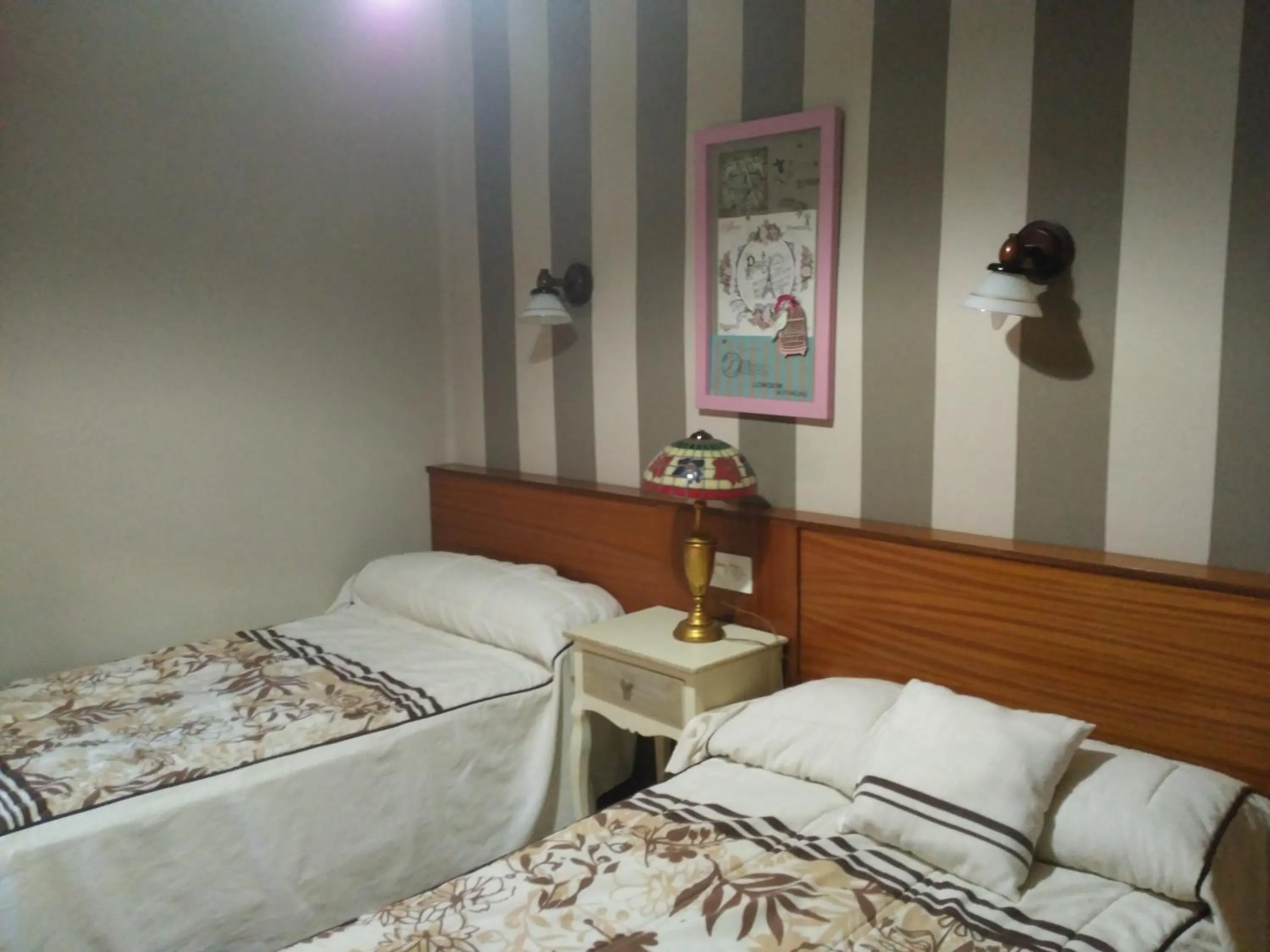 Bed in HOSTAL RESTAURANTE MILAN II