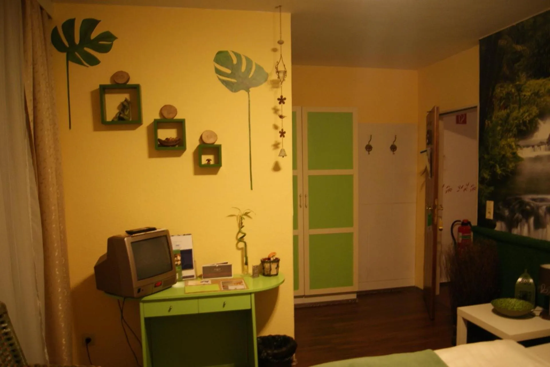 Decorative detail, TV/Entertainment Center in Hotel Papendoor