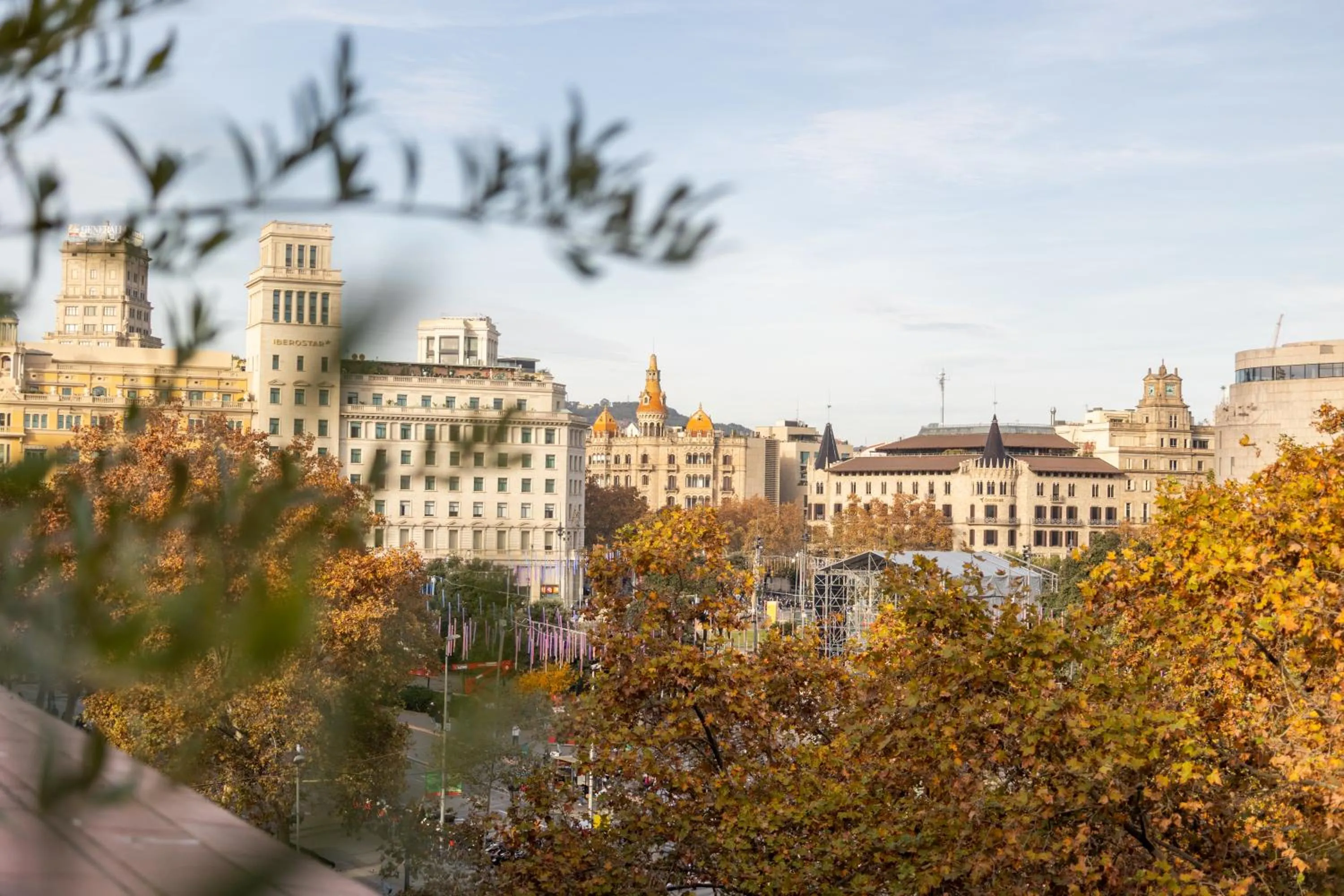 City view in Yurbban Ramblas Boutique Hotel
