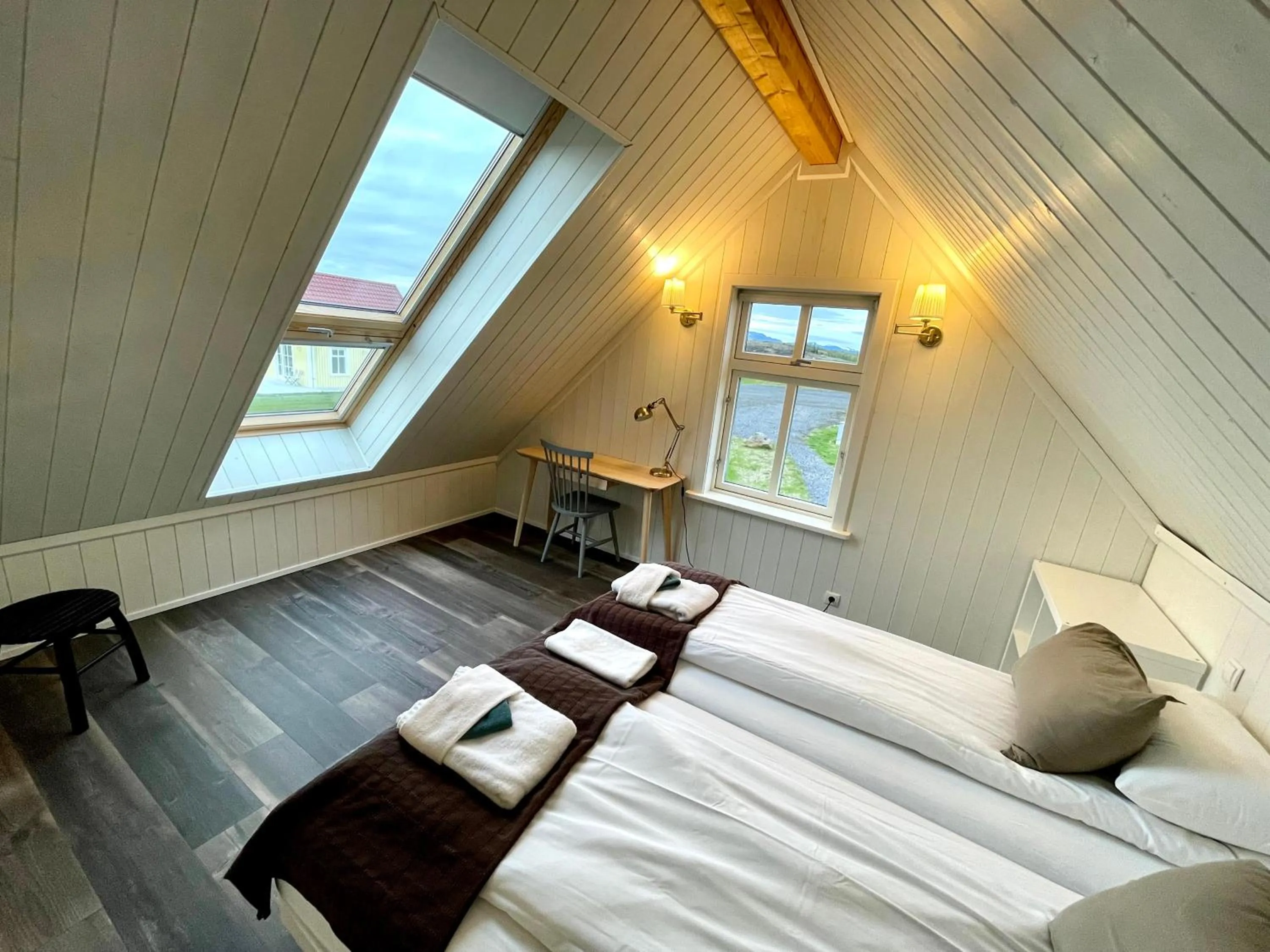 Bed in Hótel Lækur