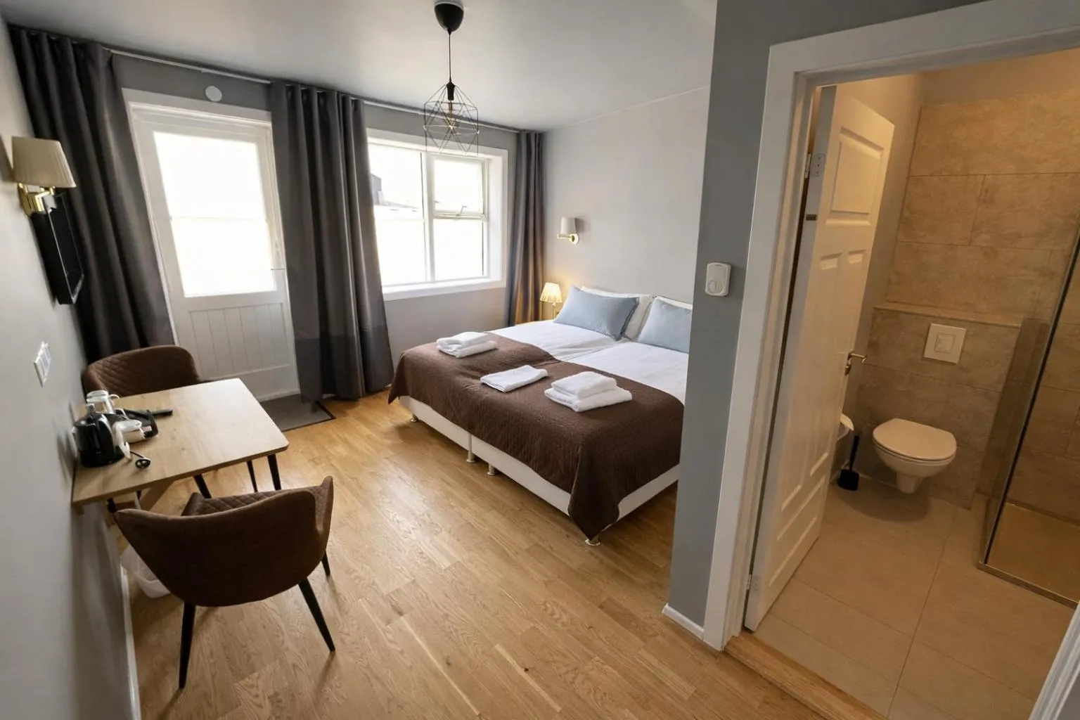 Bed in Hótel Lækur