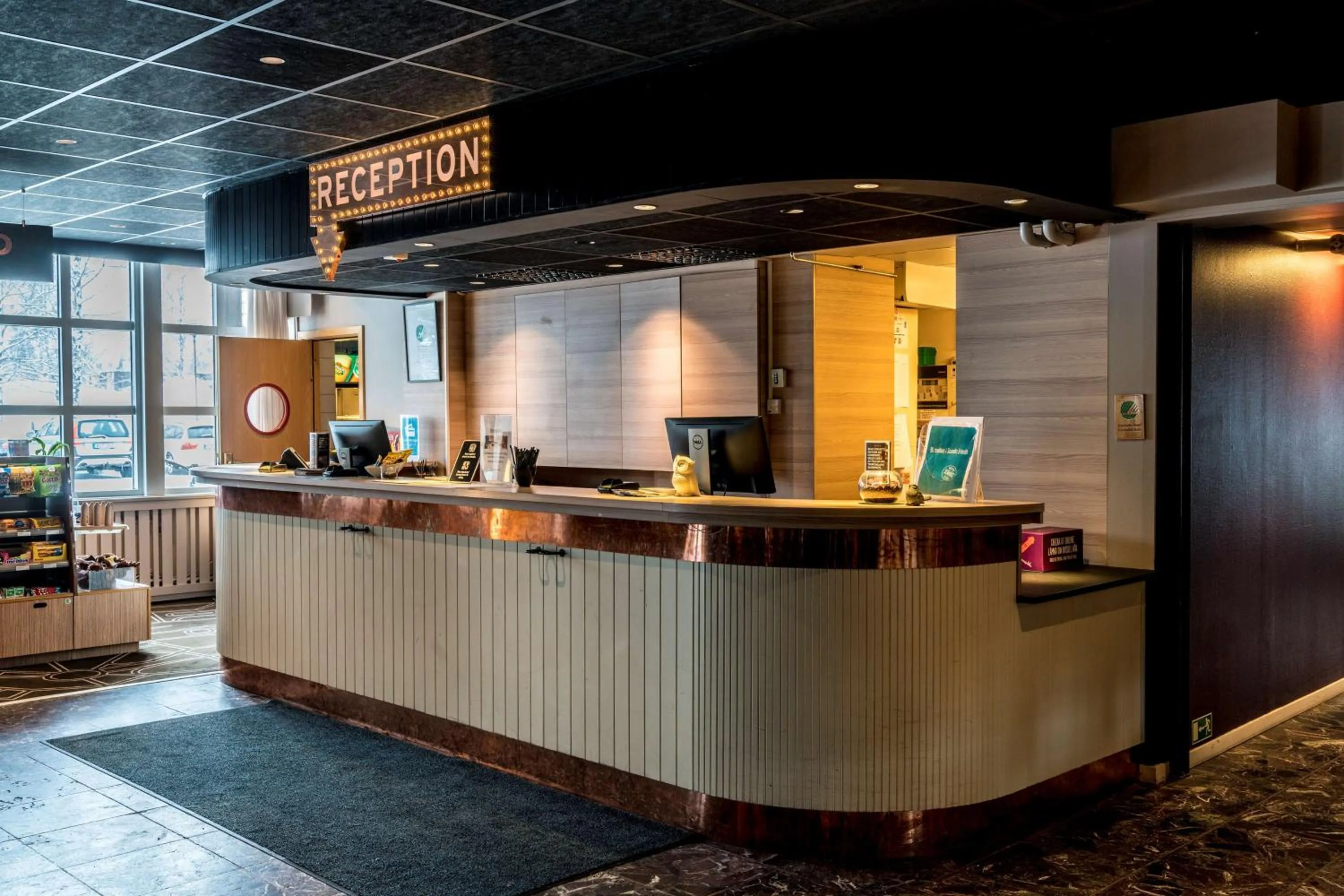 Lobby or reception in Scandic Umeå Syd