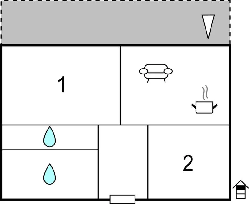 Floor plan in Villa Anči