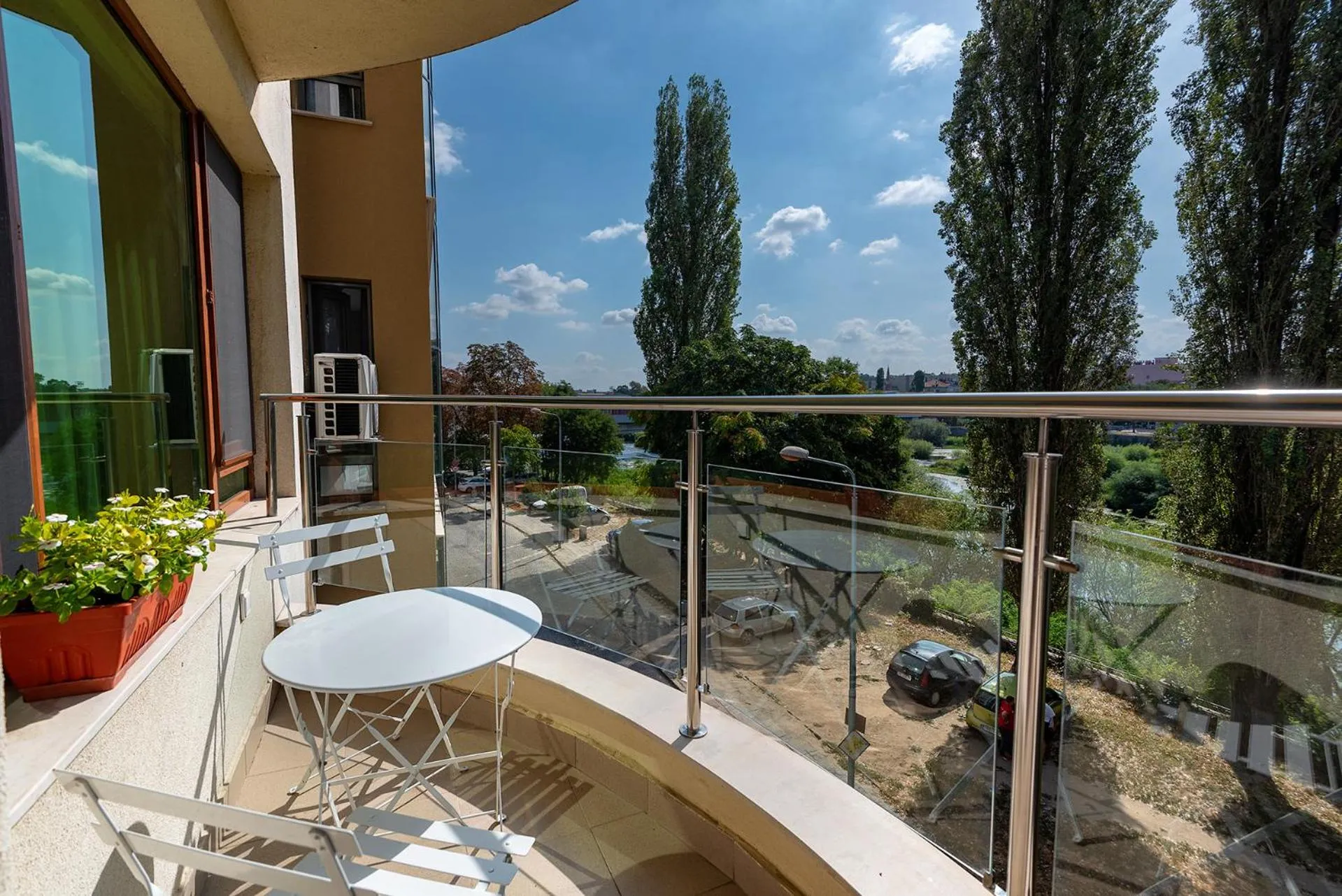 Balcony/Terrace in RIVERSIDE APARTMENTS PLOVDIV with free parking