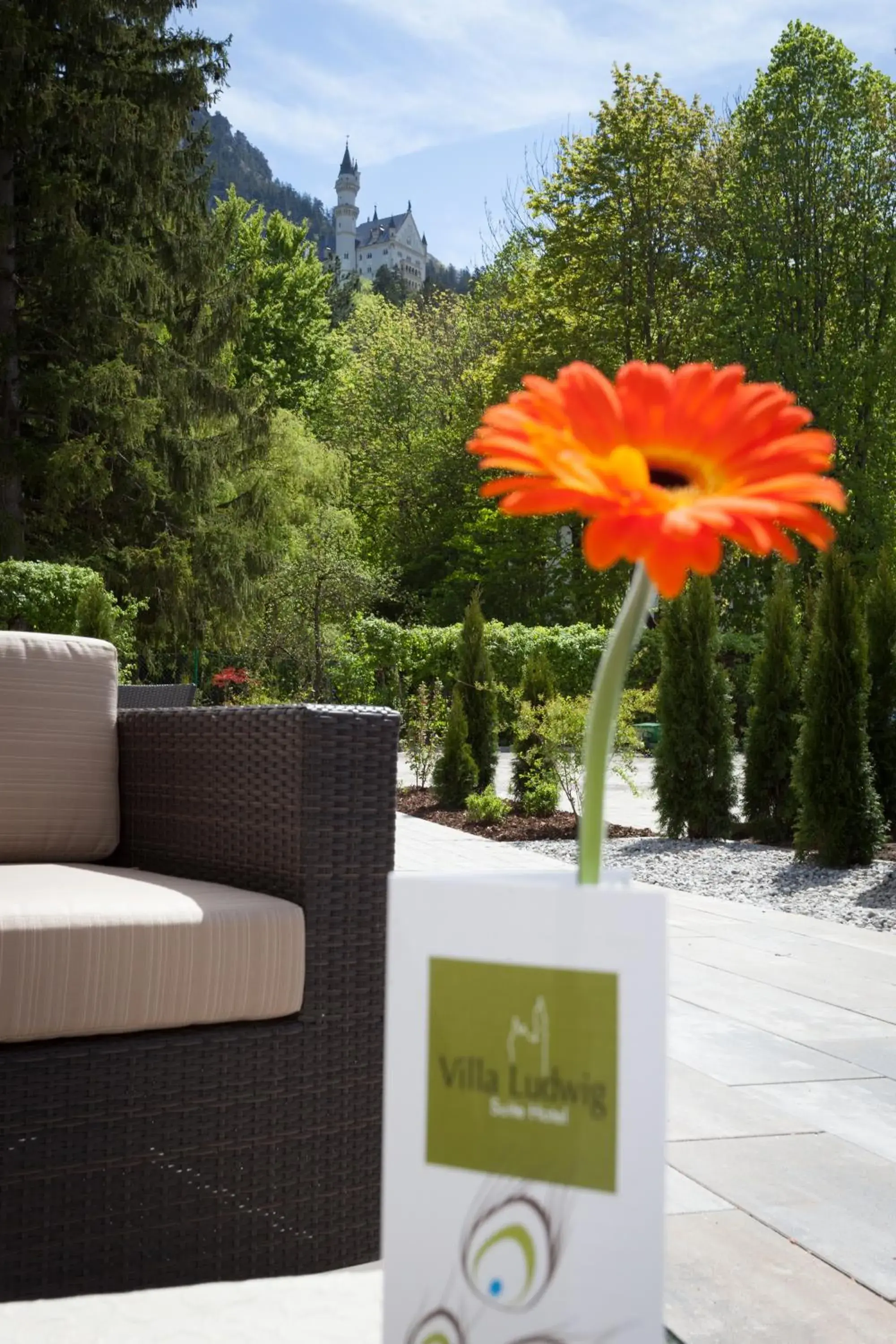 Patio in Hotel Villa Ludwig