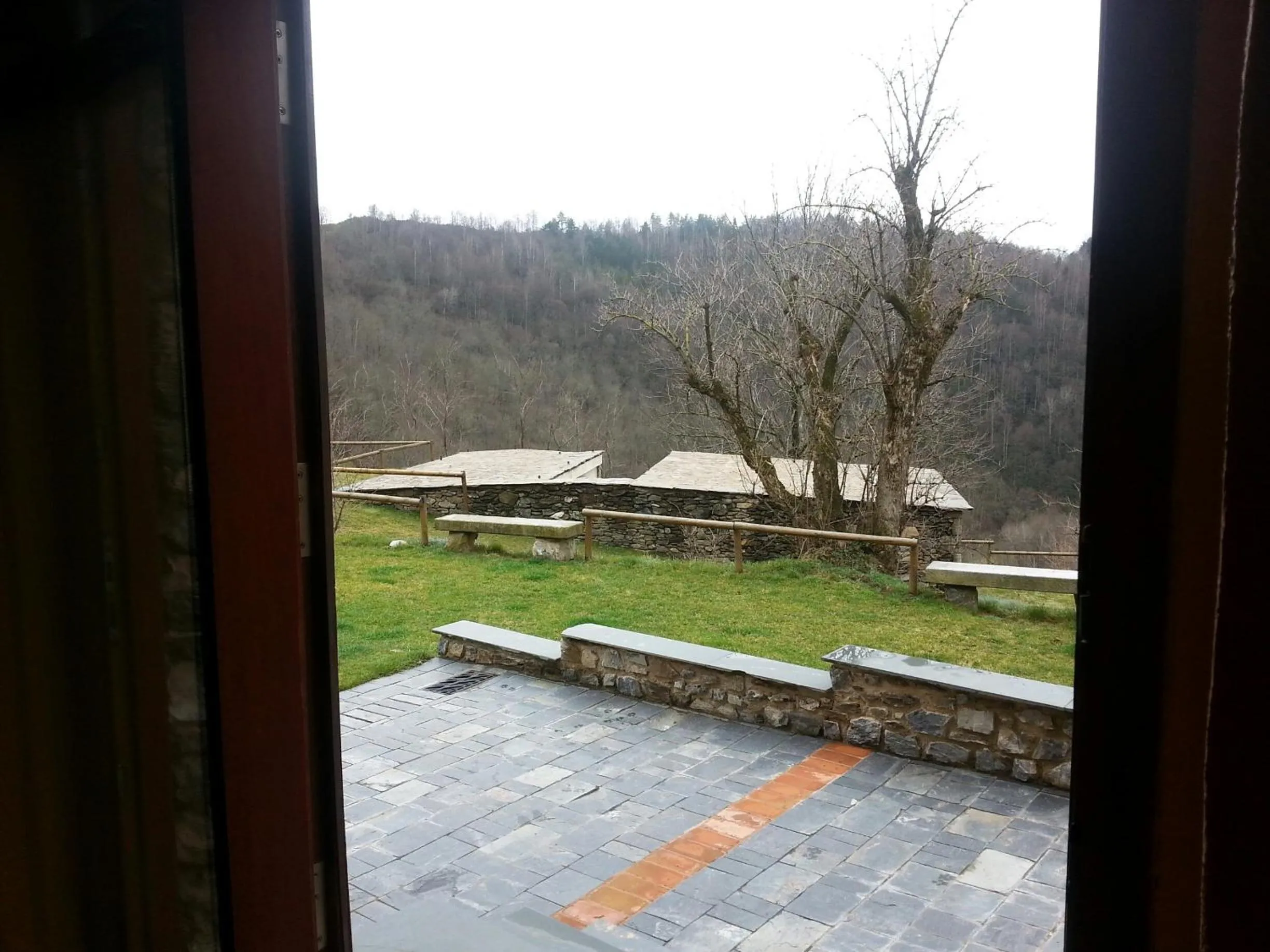 Garden view in La Costa de Molló