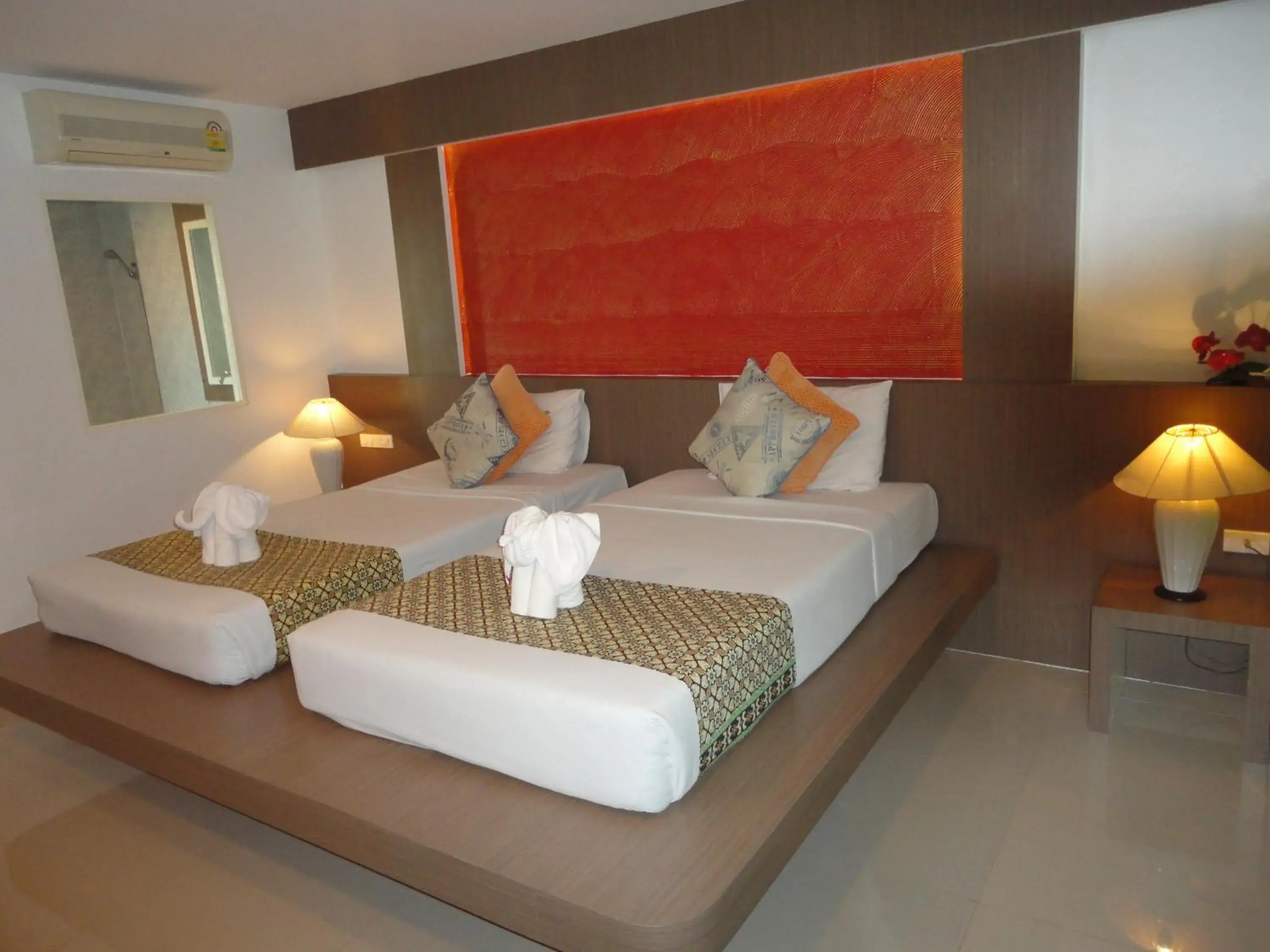 Bed in D2 lamoon resotel Bed in D2 lamoon resotel