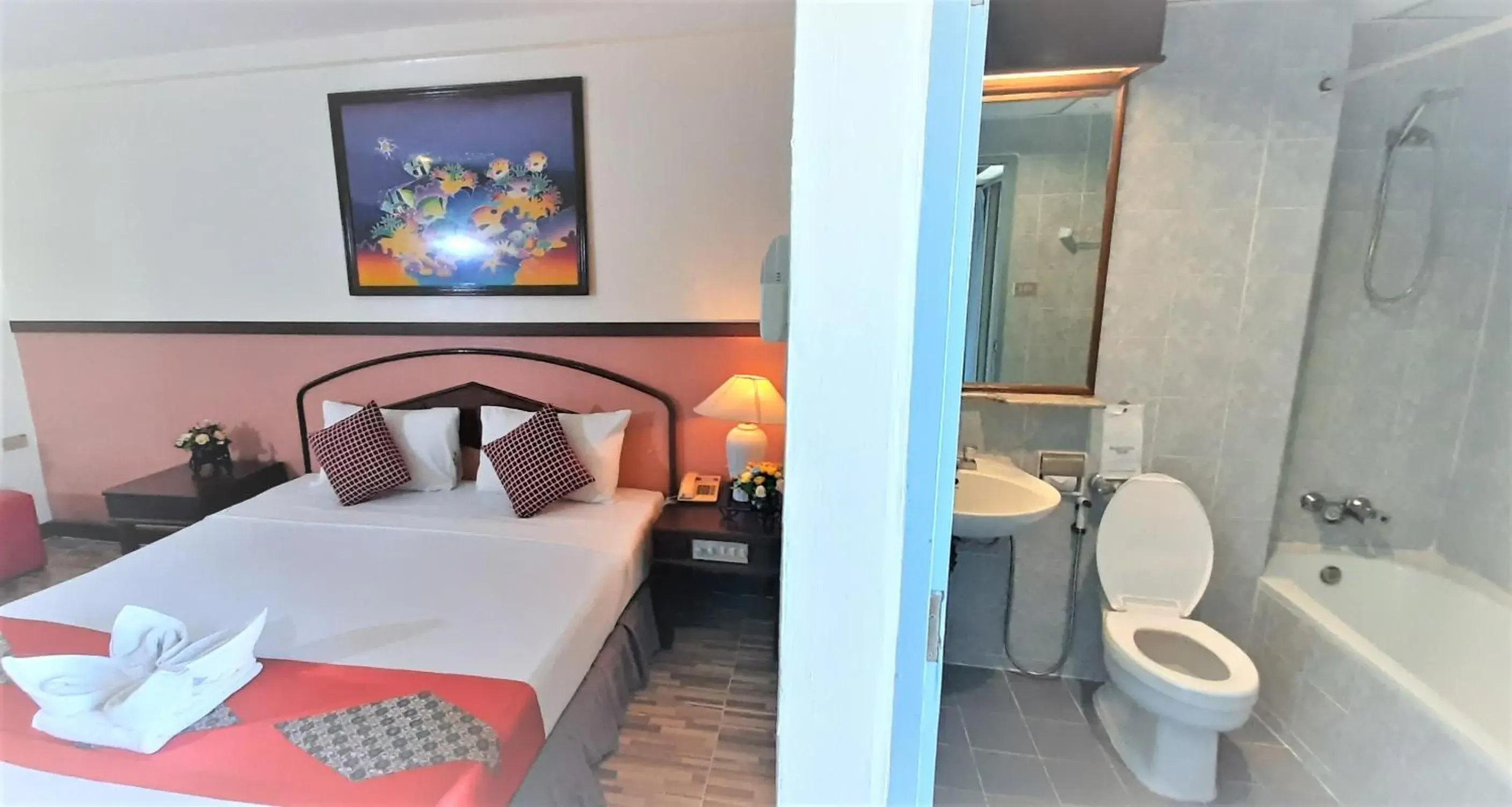 Bed in D2 lamoon resotel Bed in D2 lamoon resotel