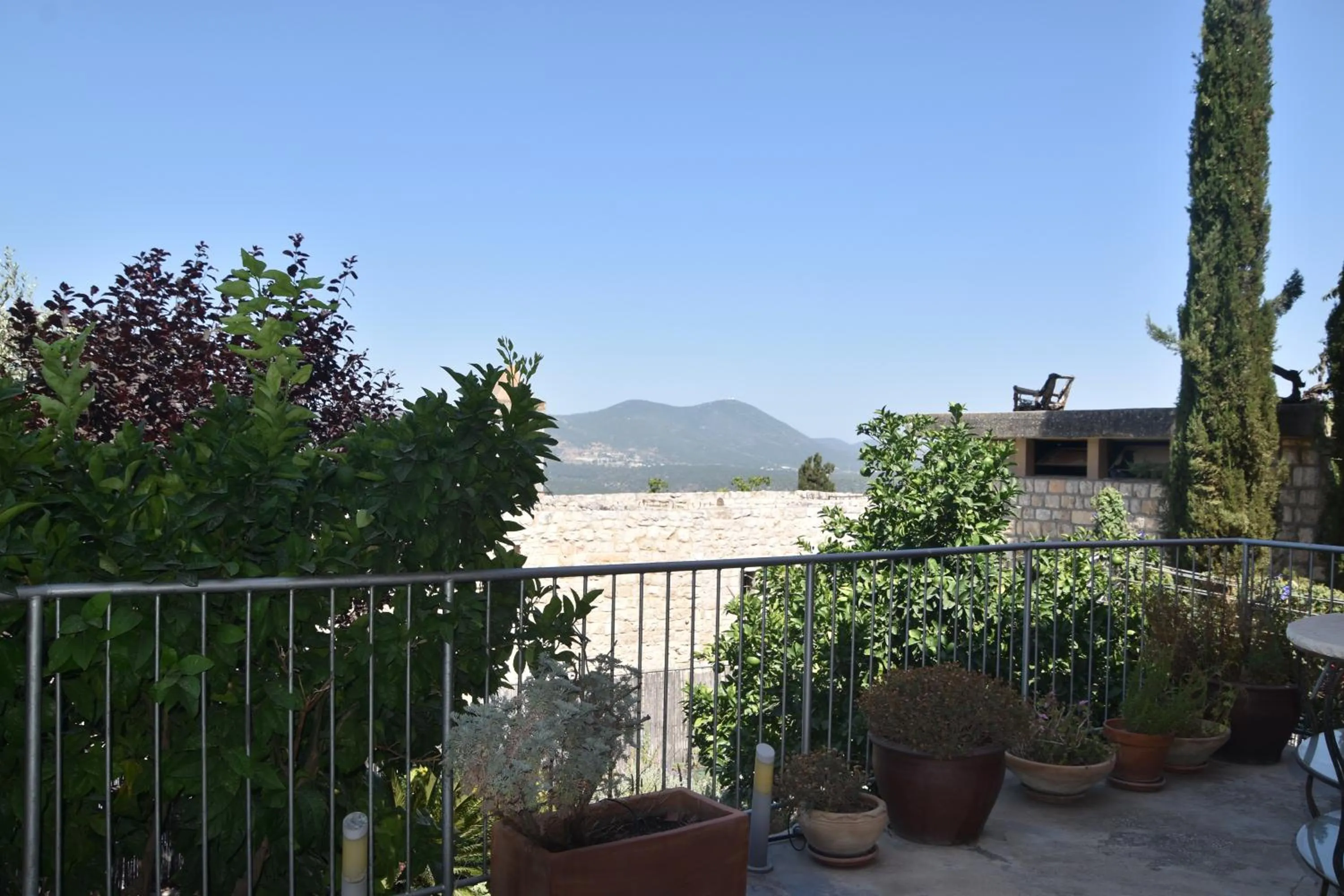 Garden in Artists' Colony Inn Zefat