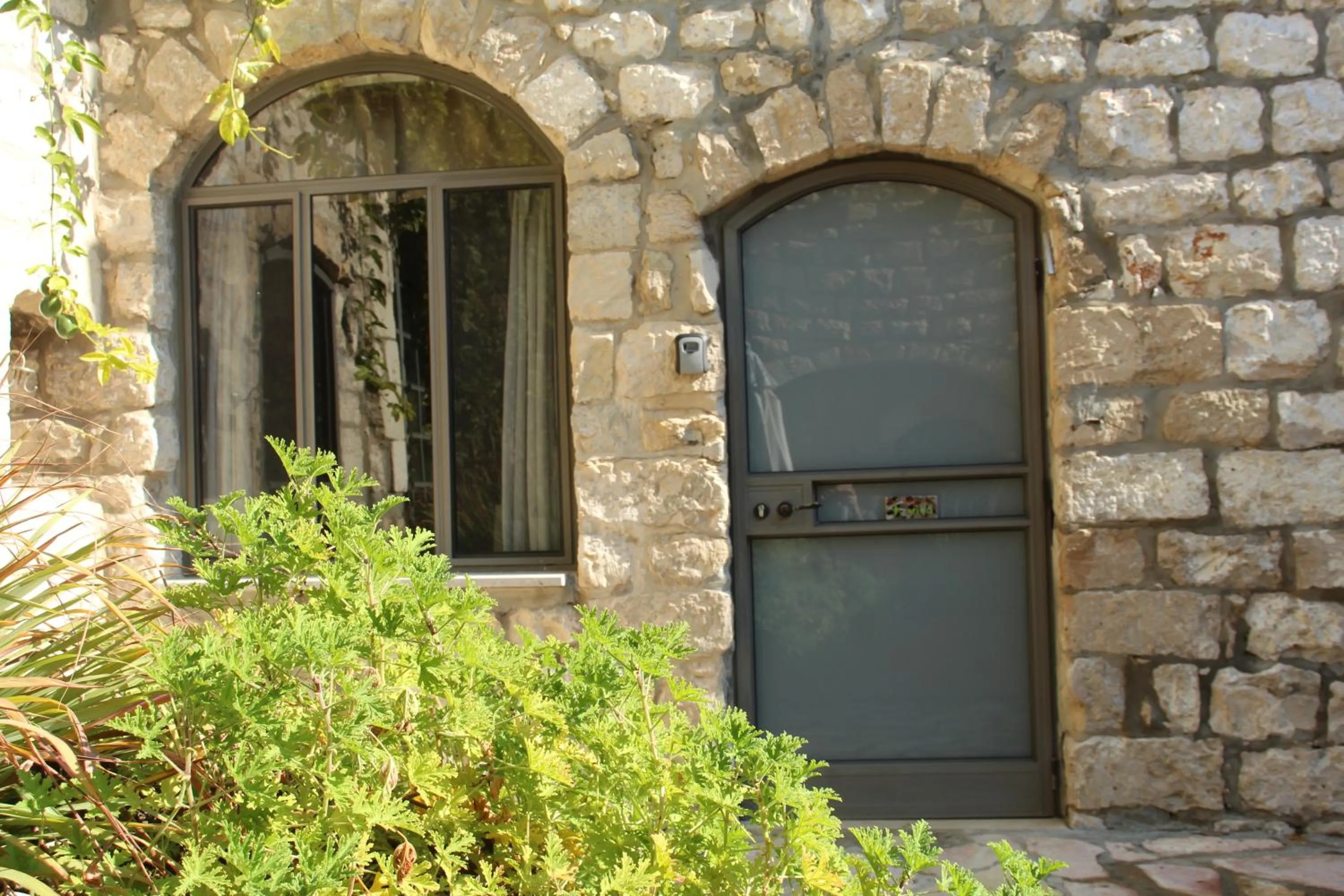 Facade/entrance in Artists' Colony Inn Zefat