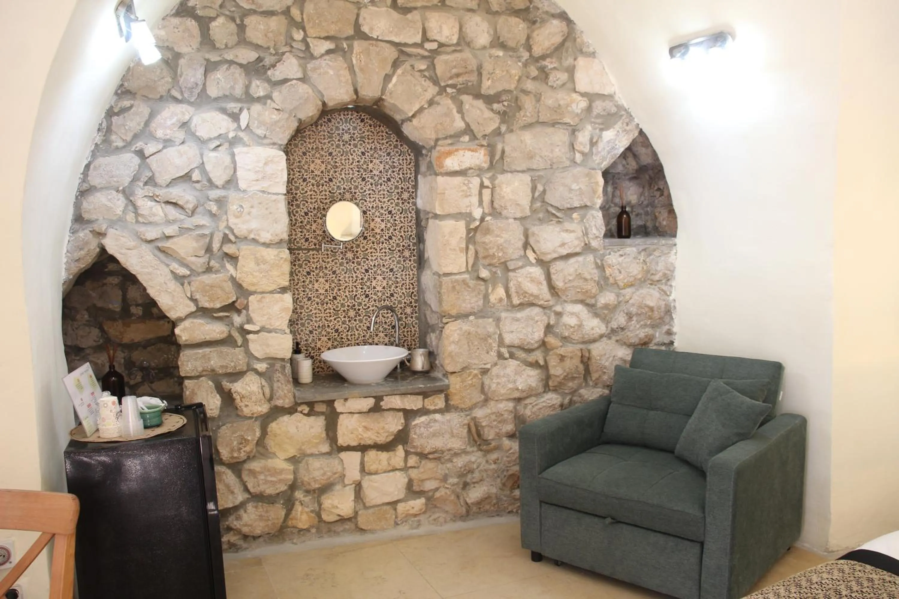 Decorative detail in Artists' Colony Inn Zefat