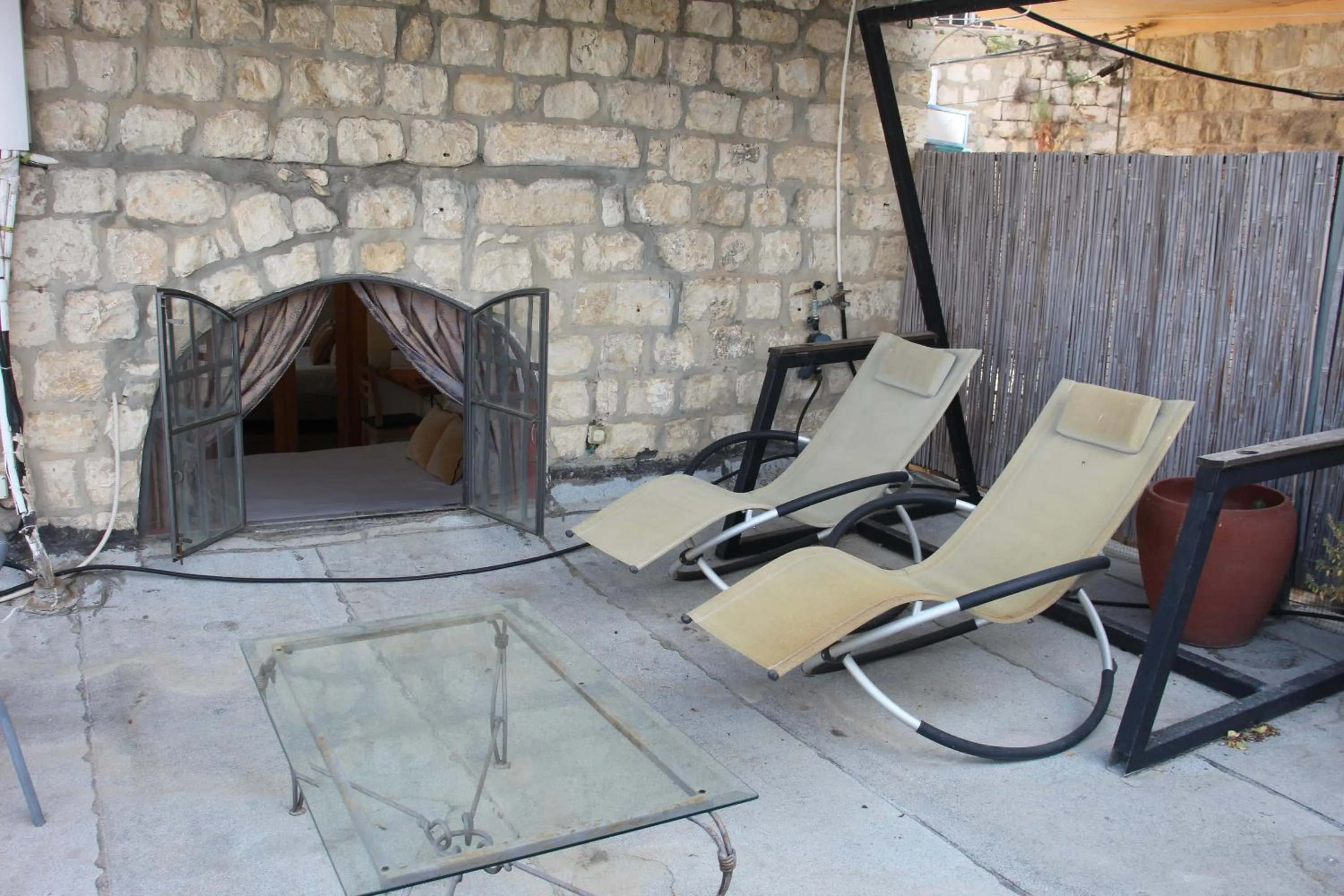 Balcony/Terrace in Artists' Colony Inn Zefat
