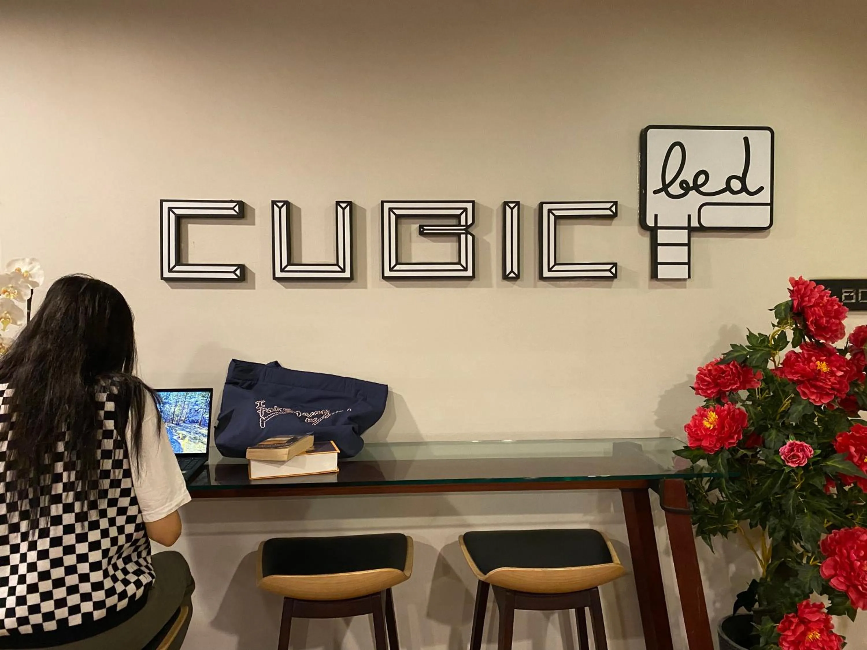 Living room in Cubic Bed Pratunam