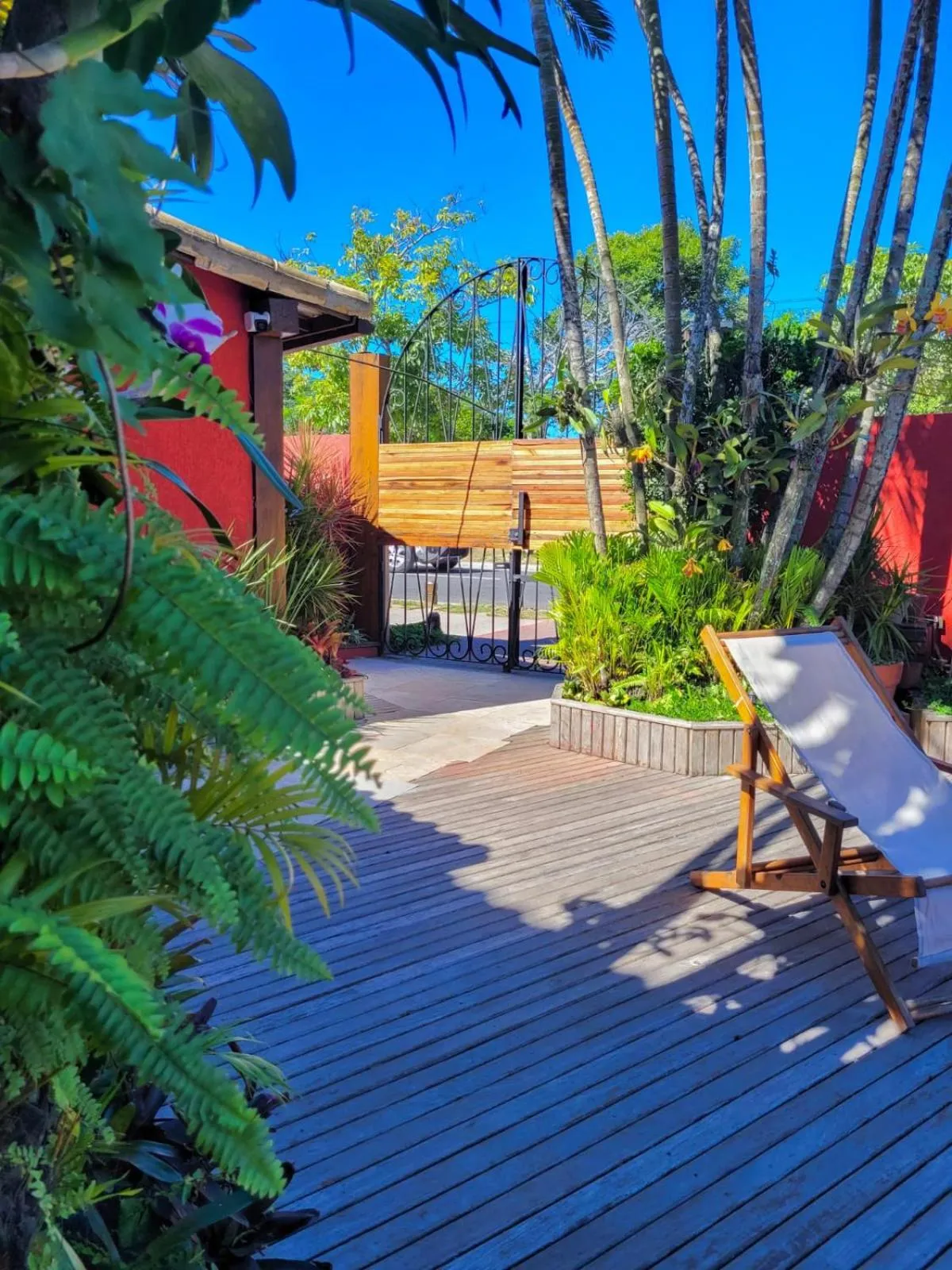 Garden view in Pousada Villegaignon