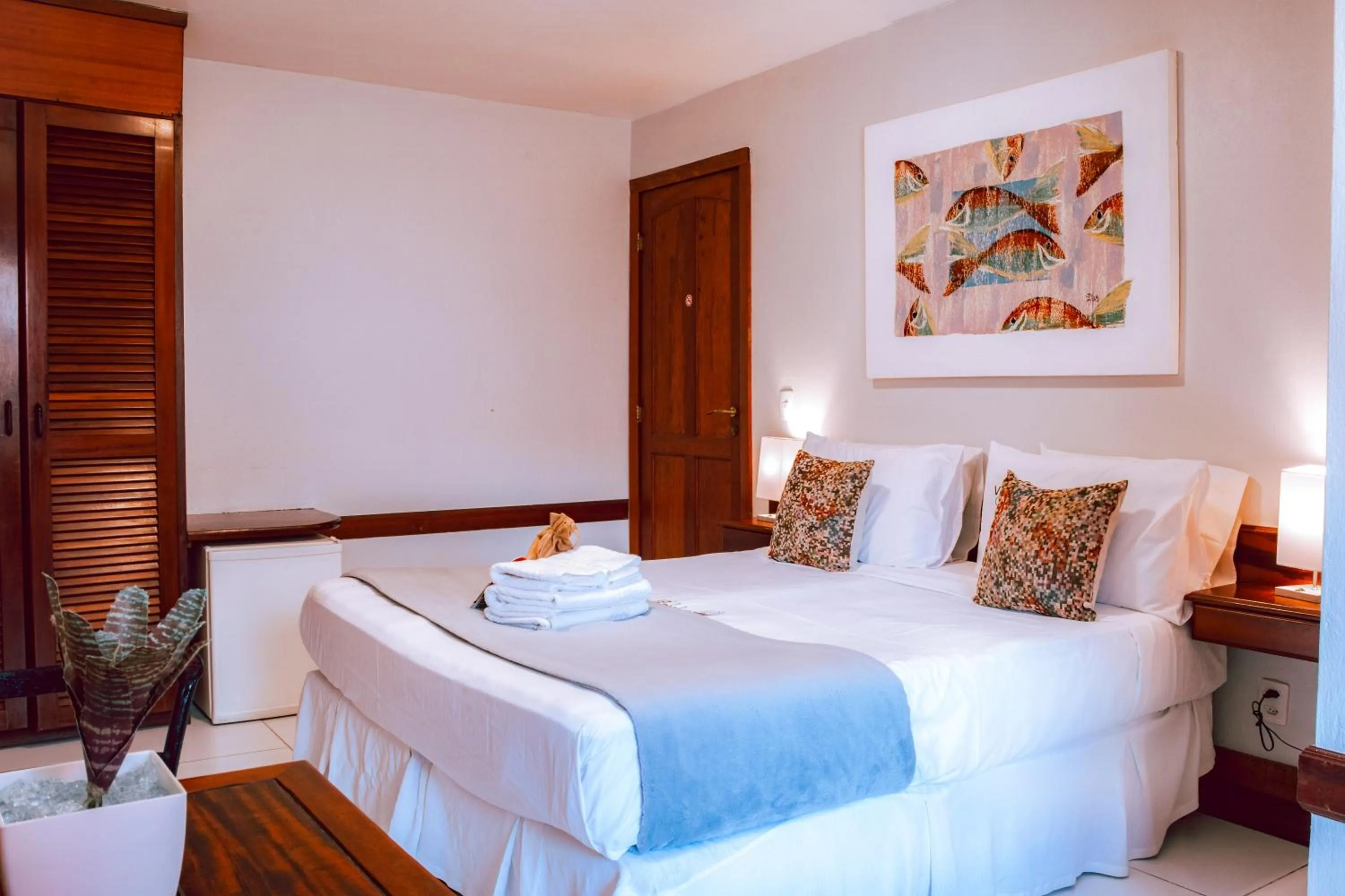 Bed in Pousada Villegaignon