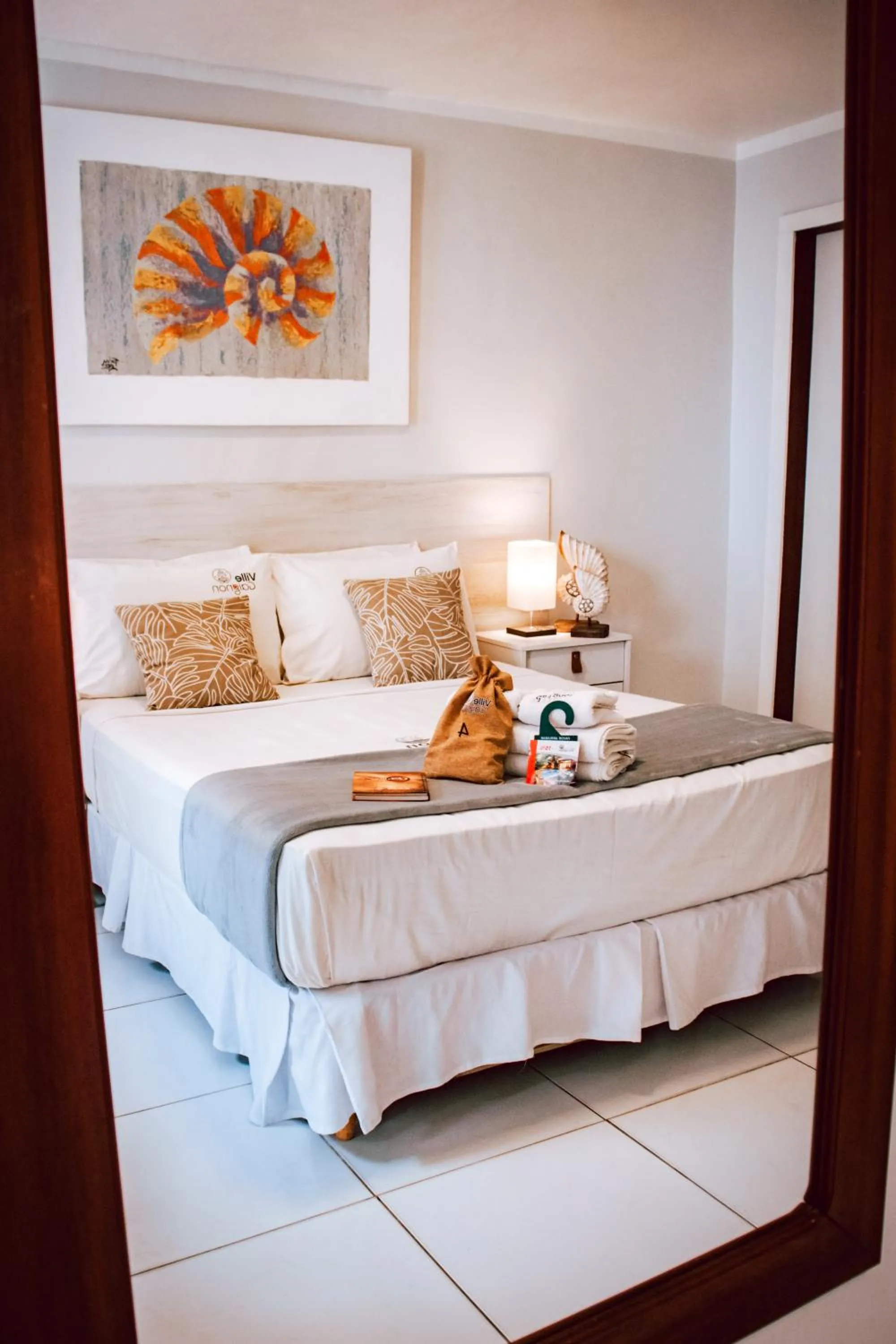 Bed in Pousada Villegaignon