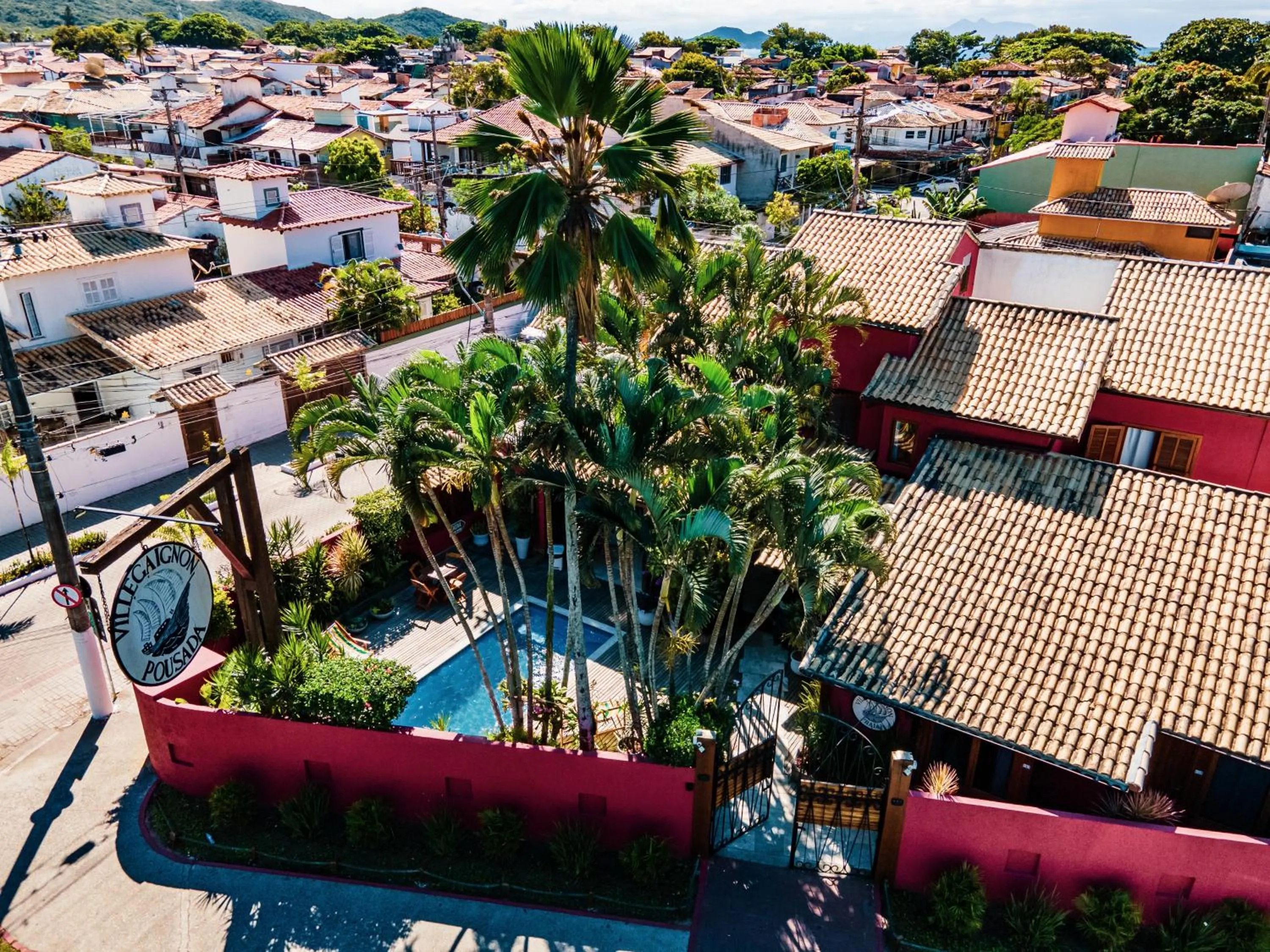 Bird's eye view in Pousada Villegaignon