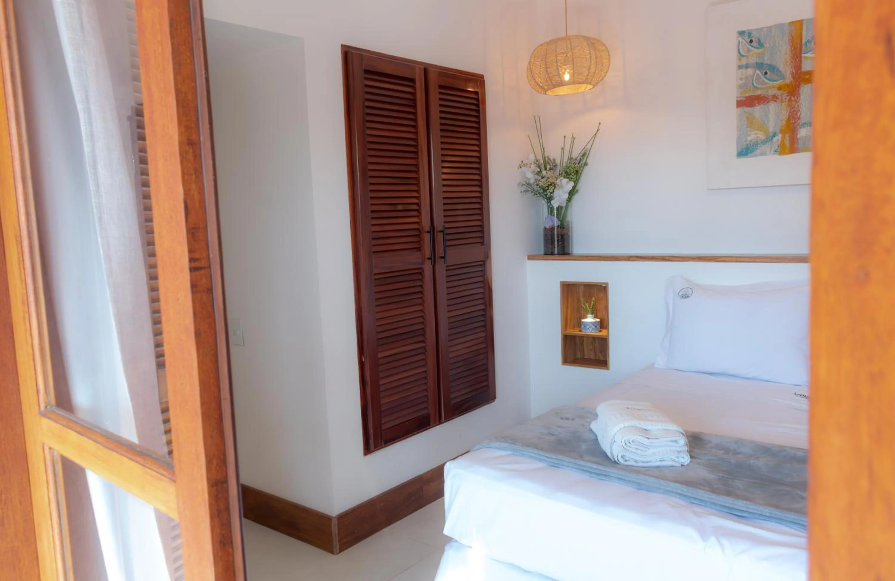 Bed in Pousada Villegaignon