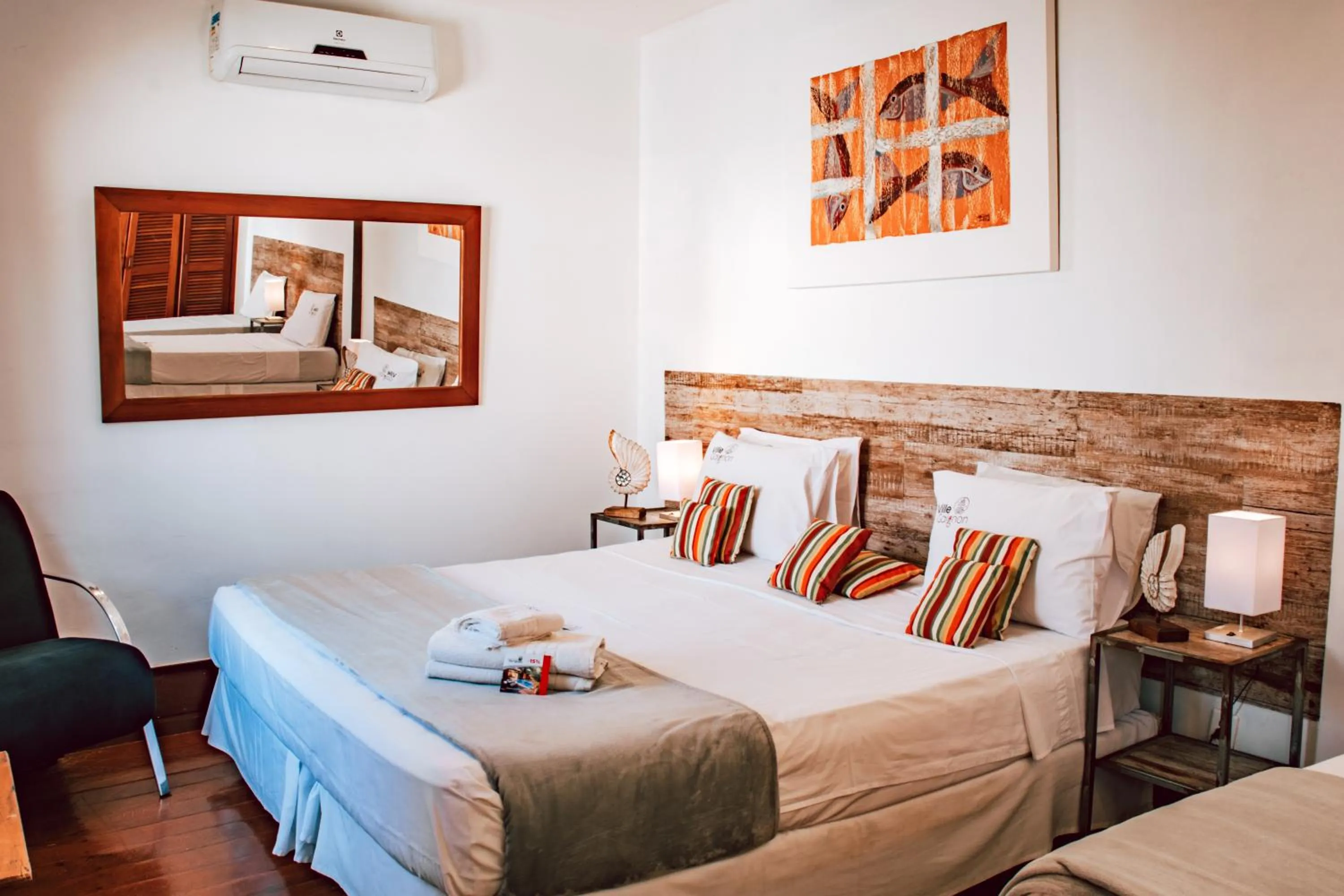 Bed in Pousada Villegaignon