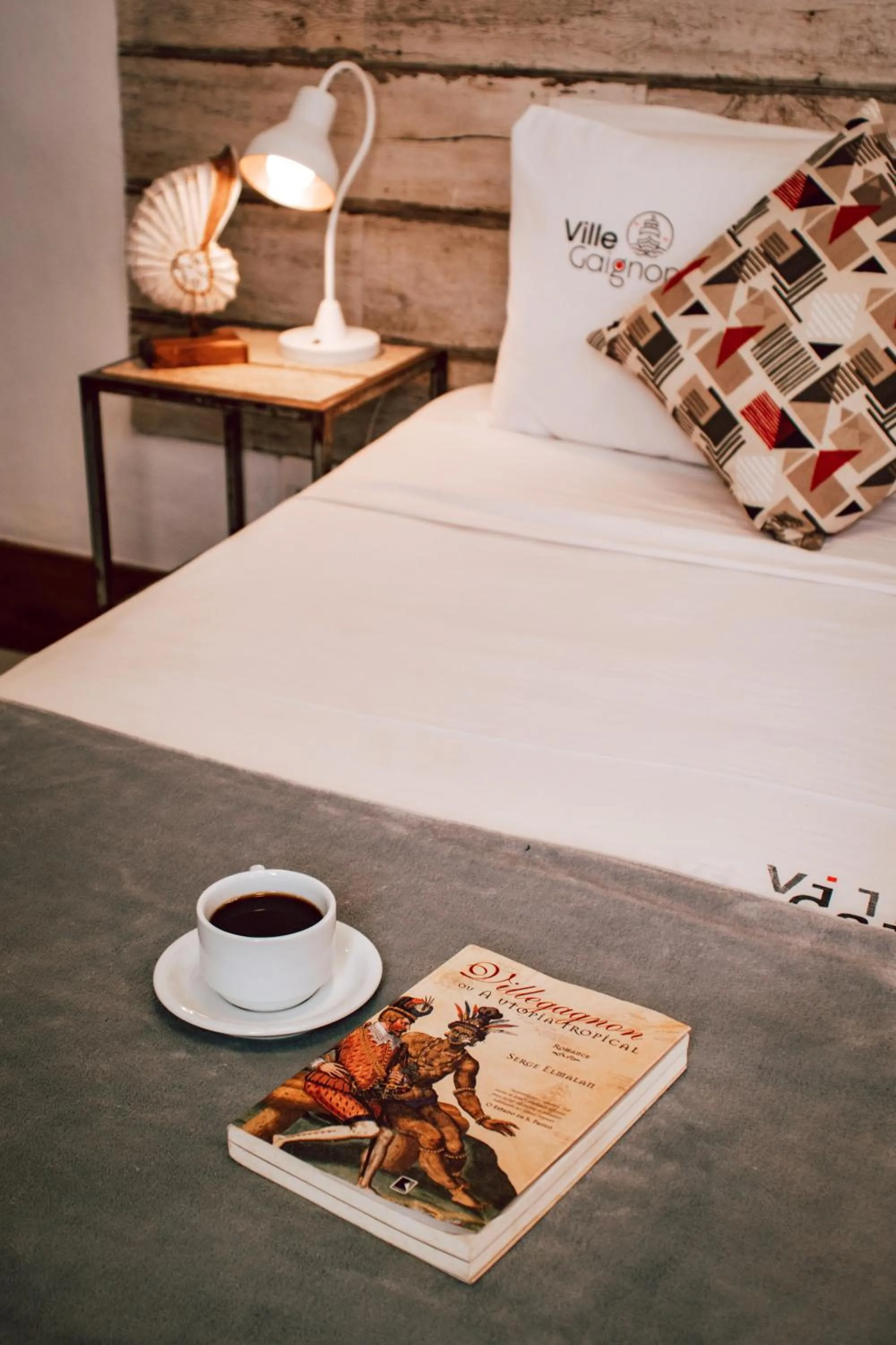 Bed in Pousada Villegaignon