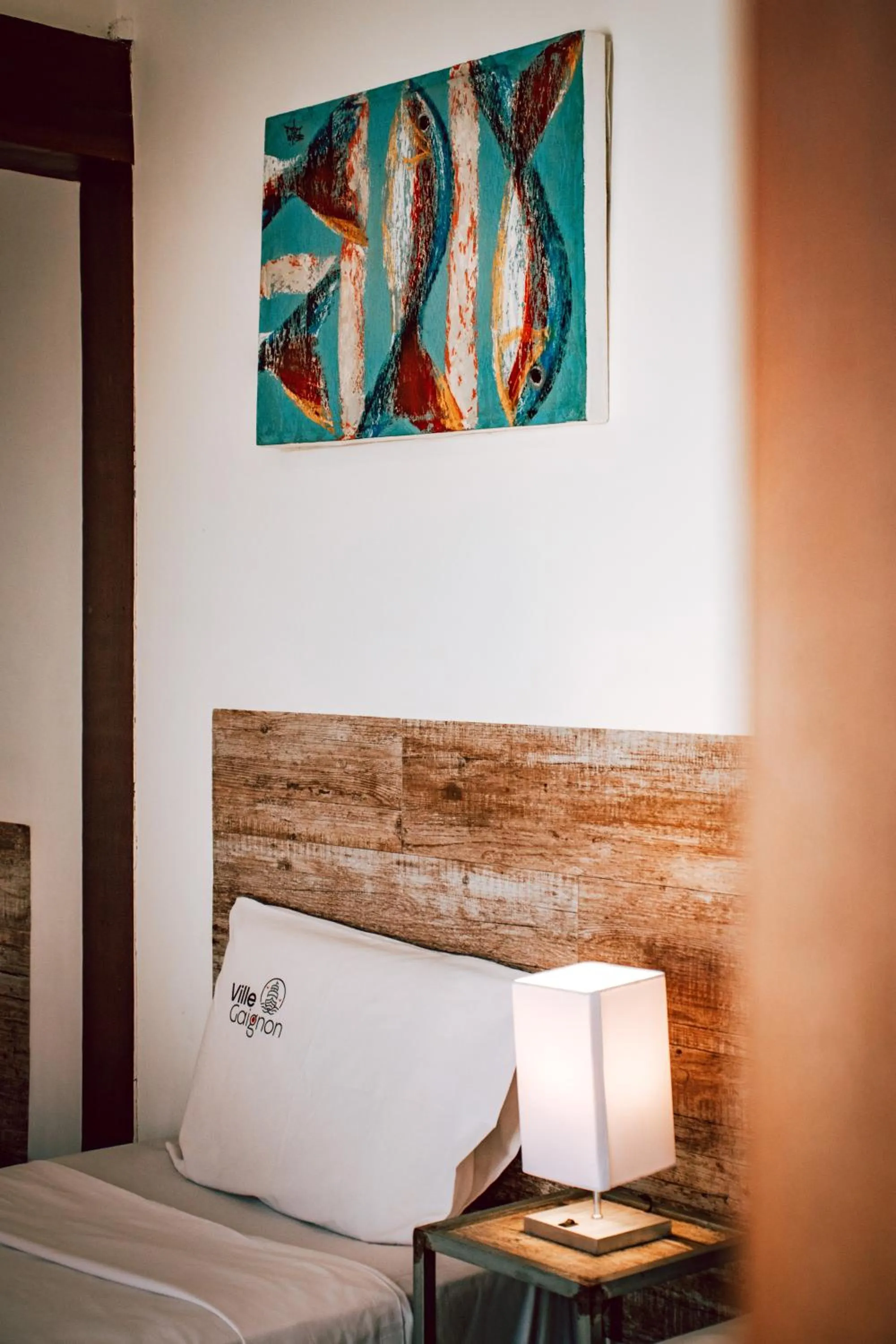 Bed in Pousada Villegaignon