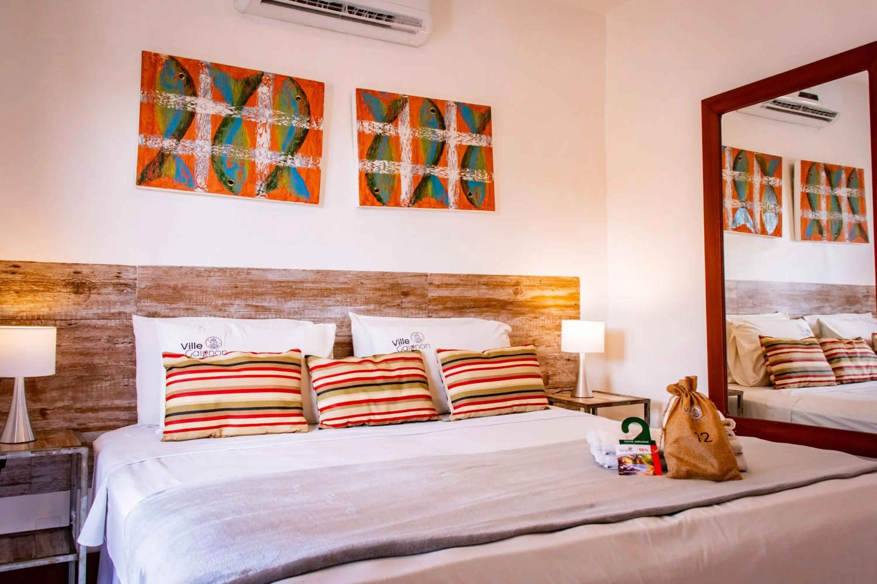 Bed in Pousada Villegaignon