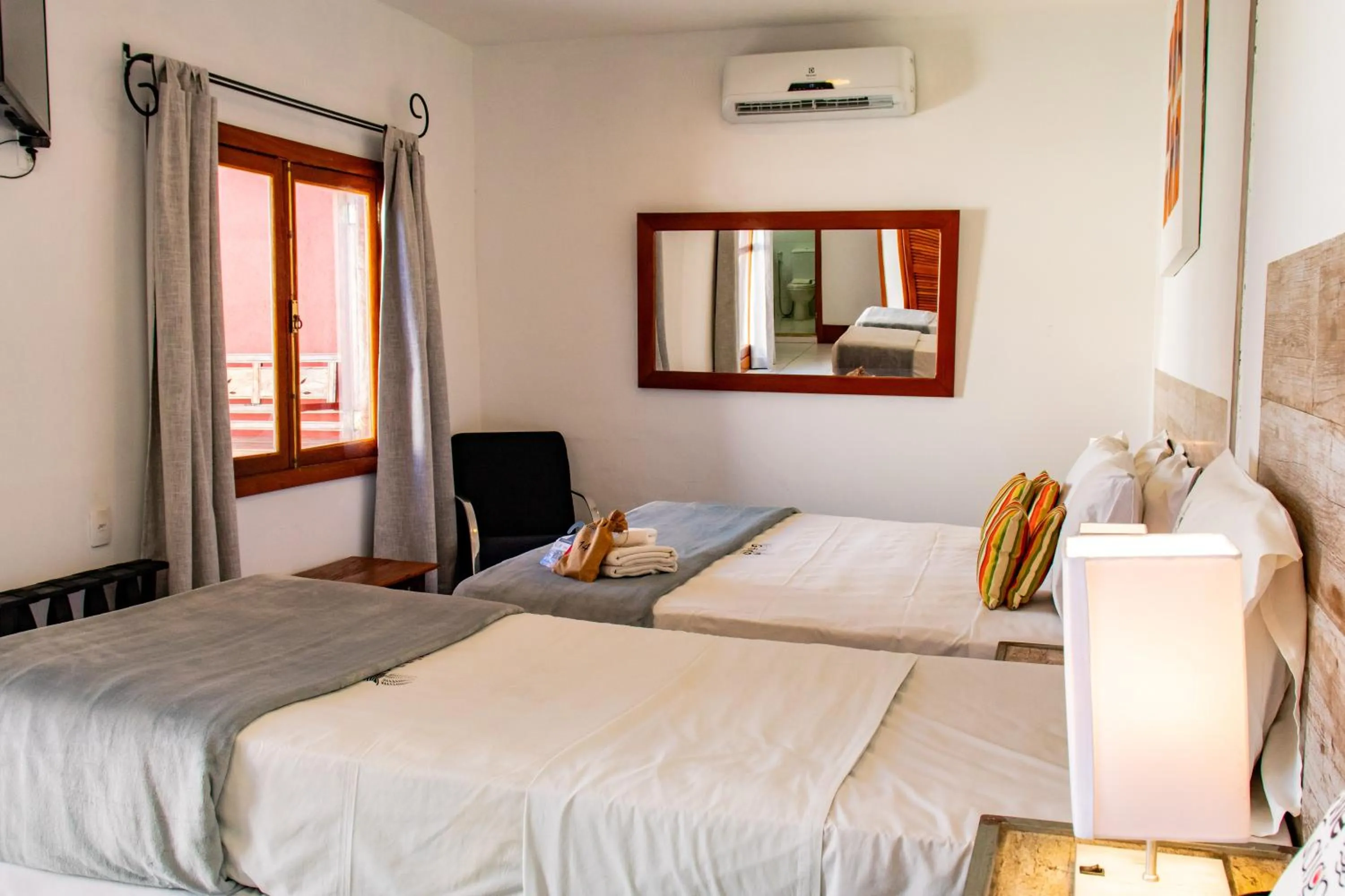 Bed in Pousada Villegaignon