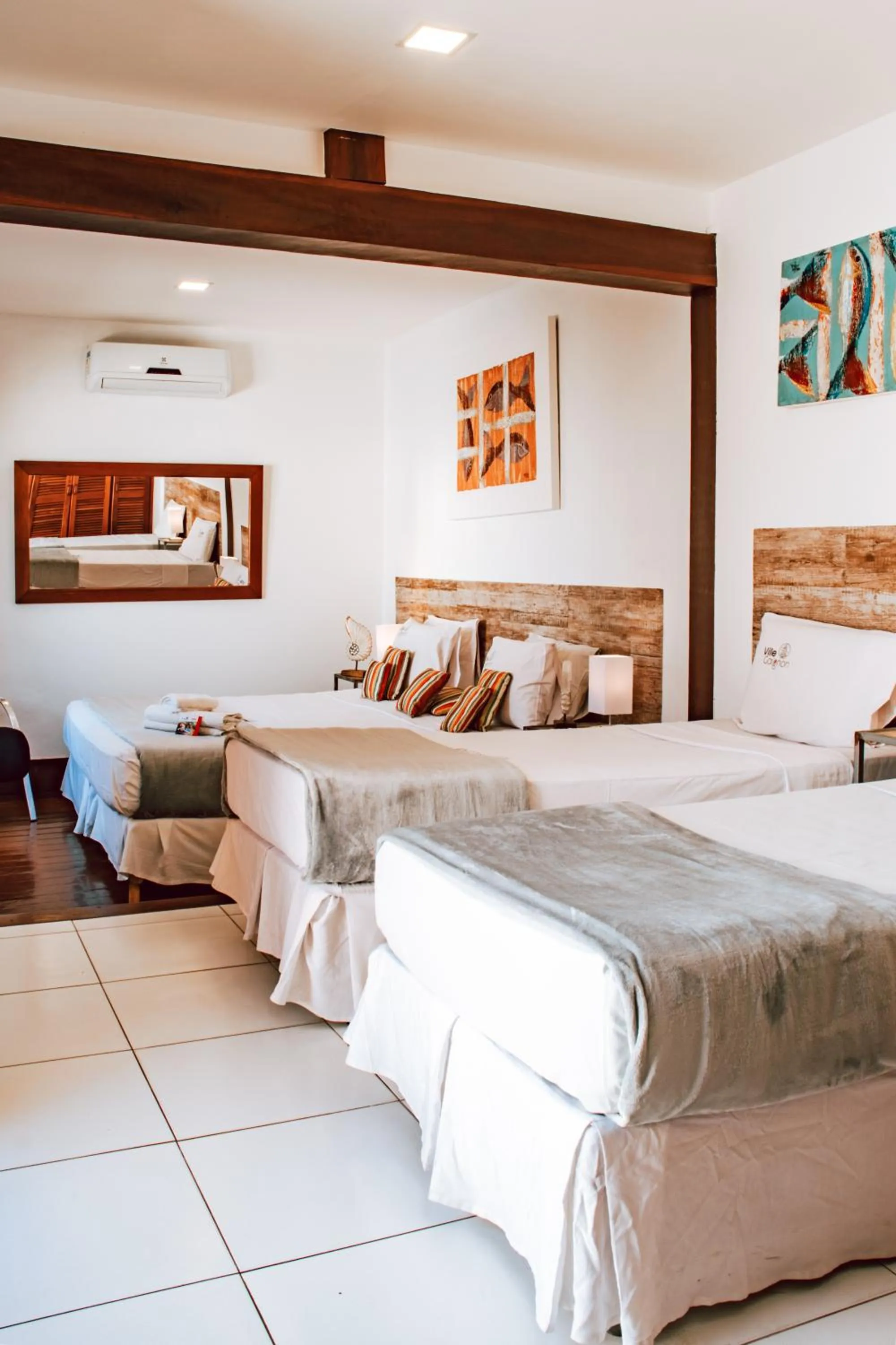 Bed in Pousada Villegaignon