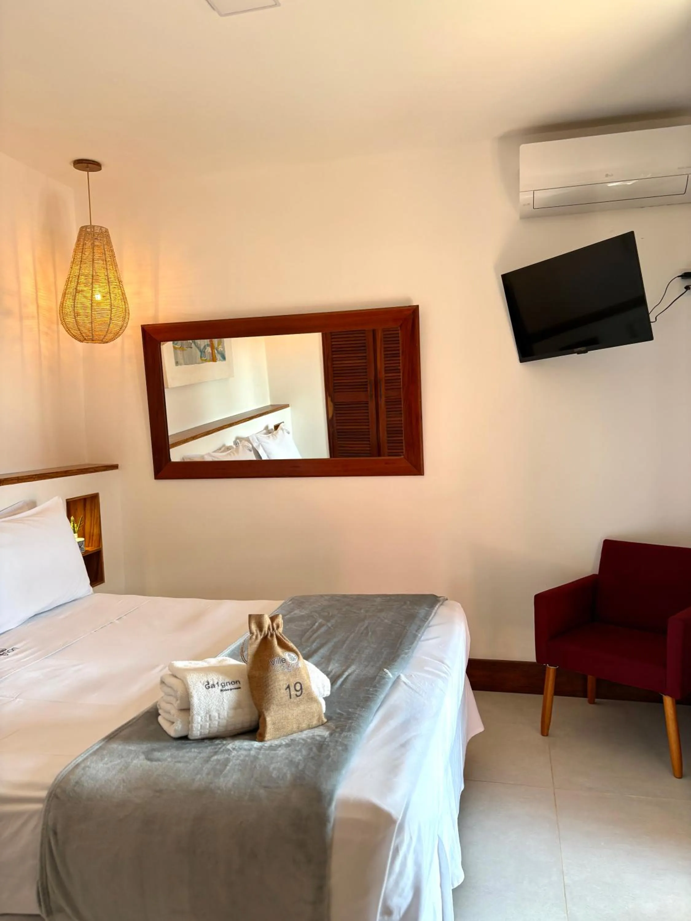 Bed in Pousada Villegaignon