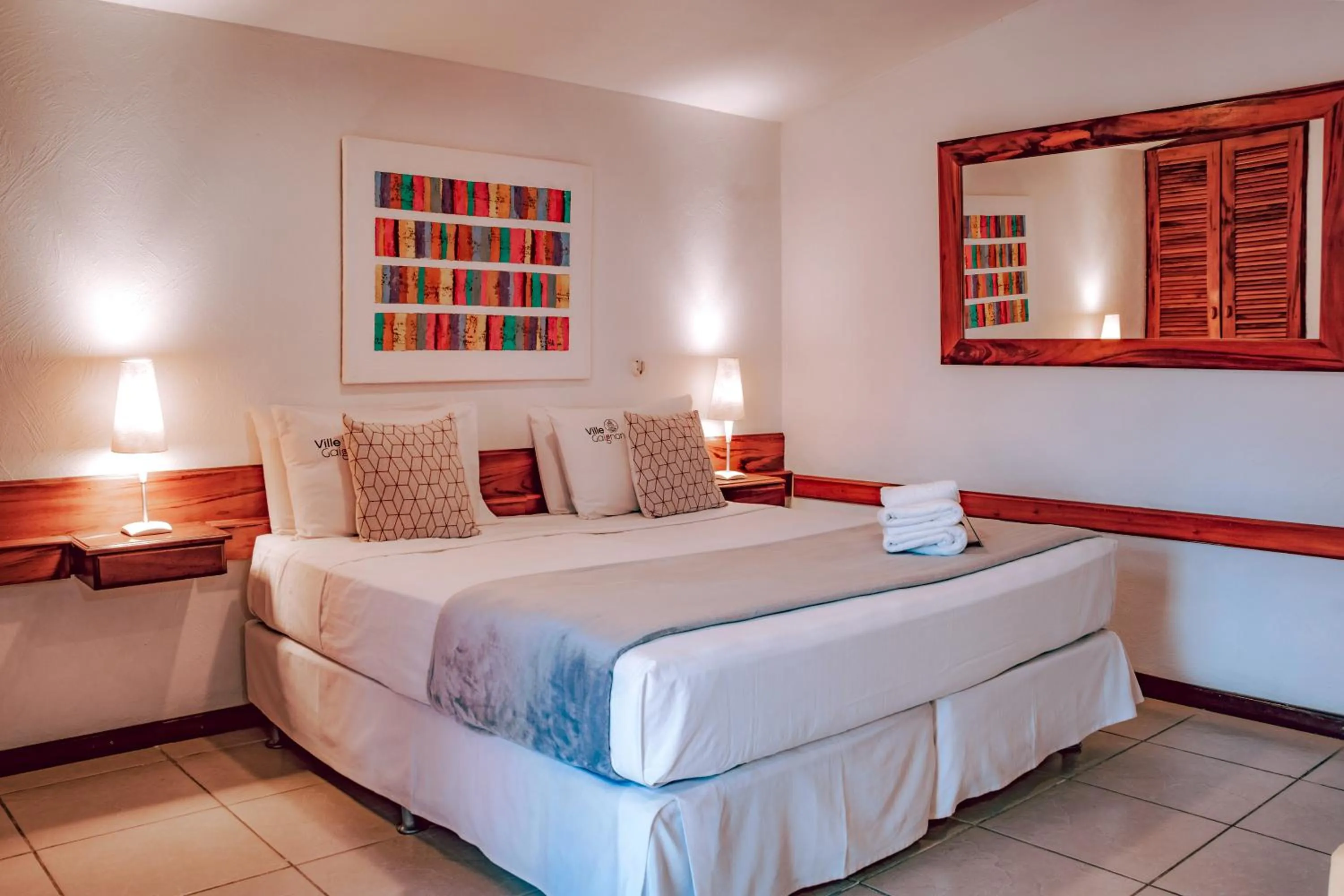 Bed in Pousada Villegaignon