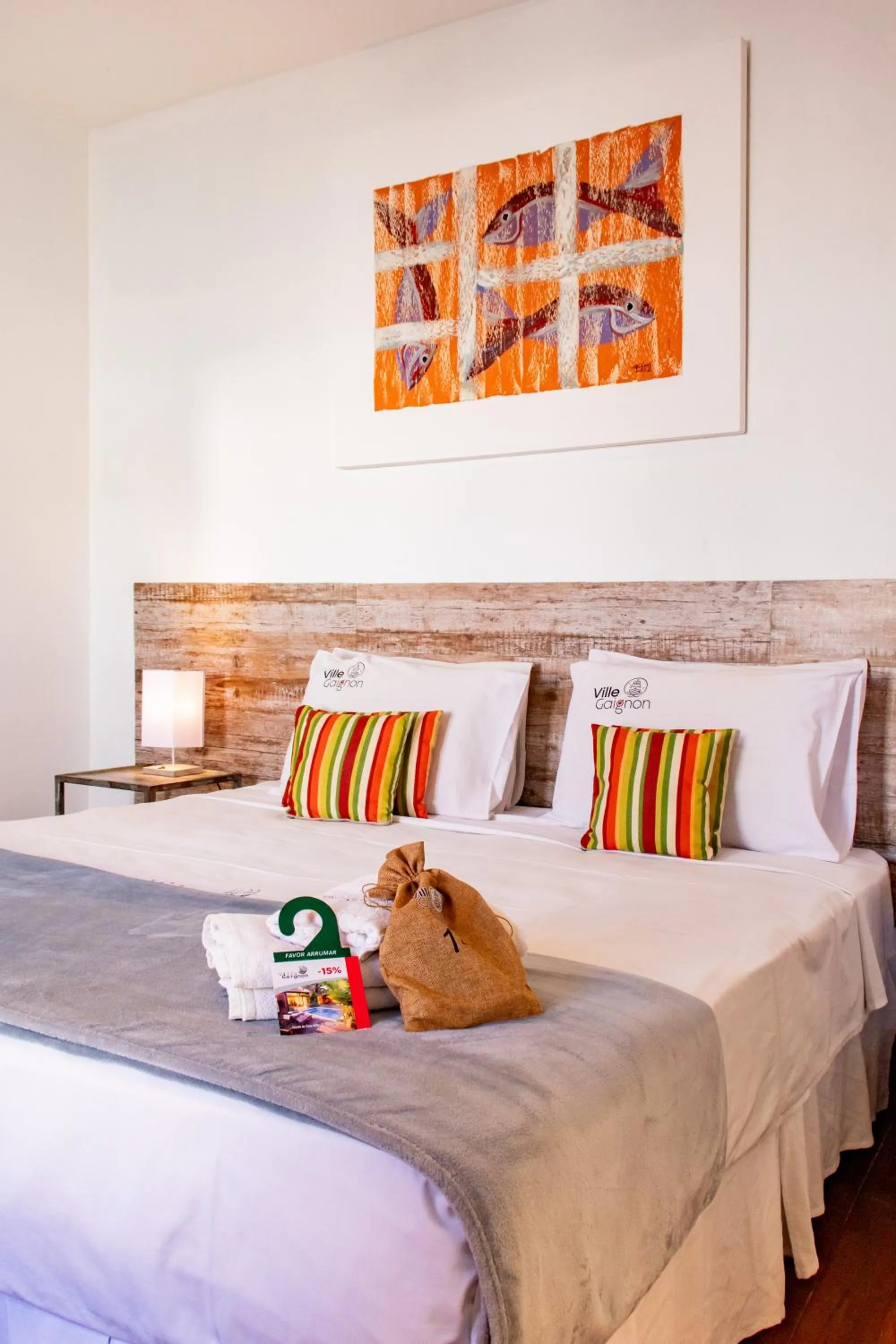 Bed in Pousada Villegaignon