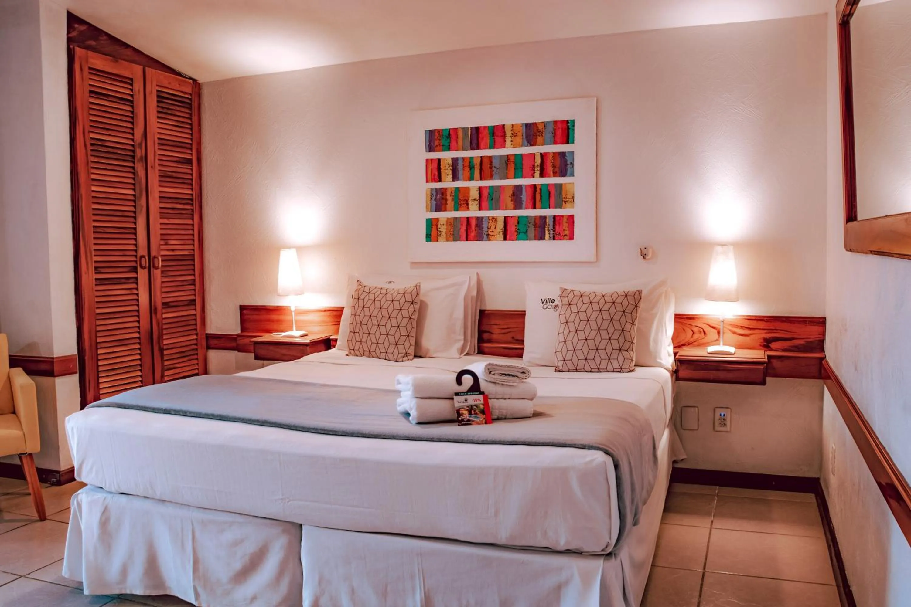 Bed in Pousada Villegaignon