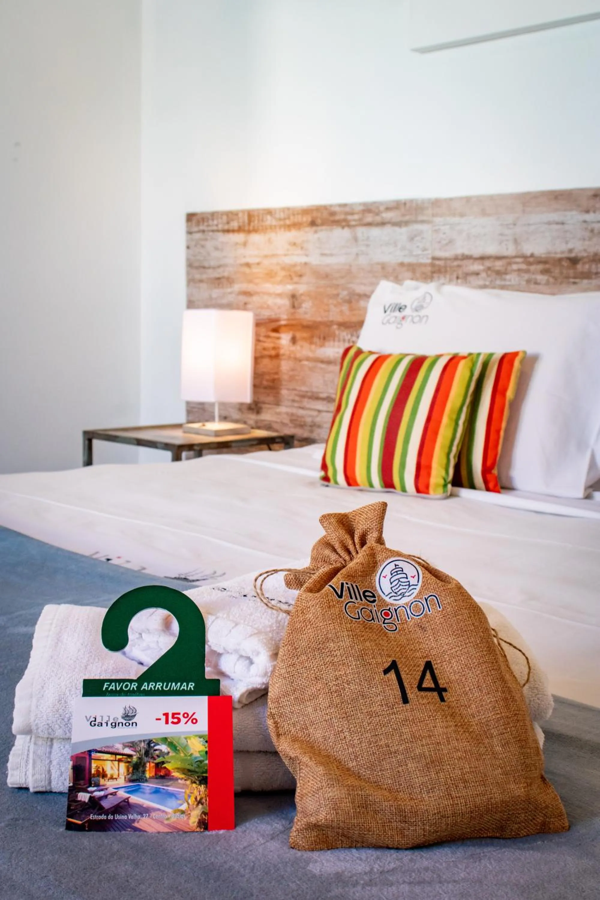 Bed in Pousada Villegaignon