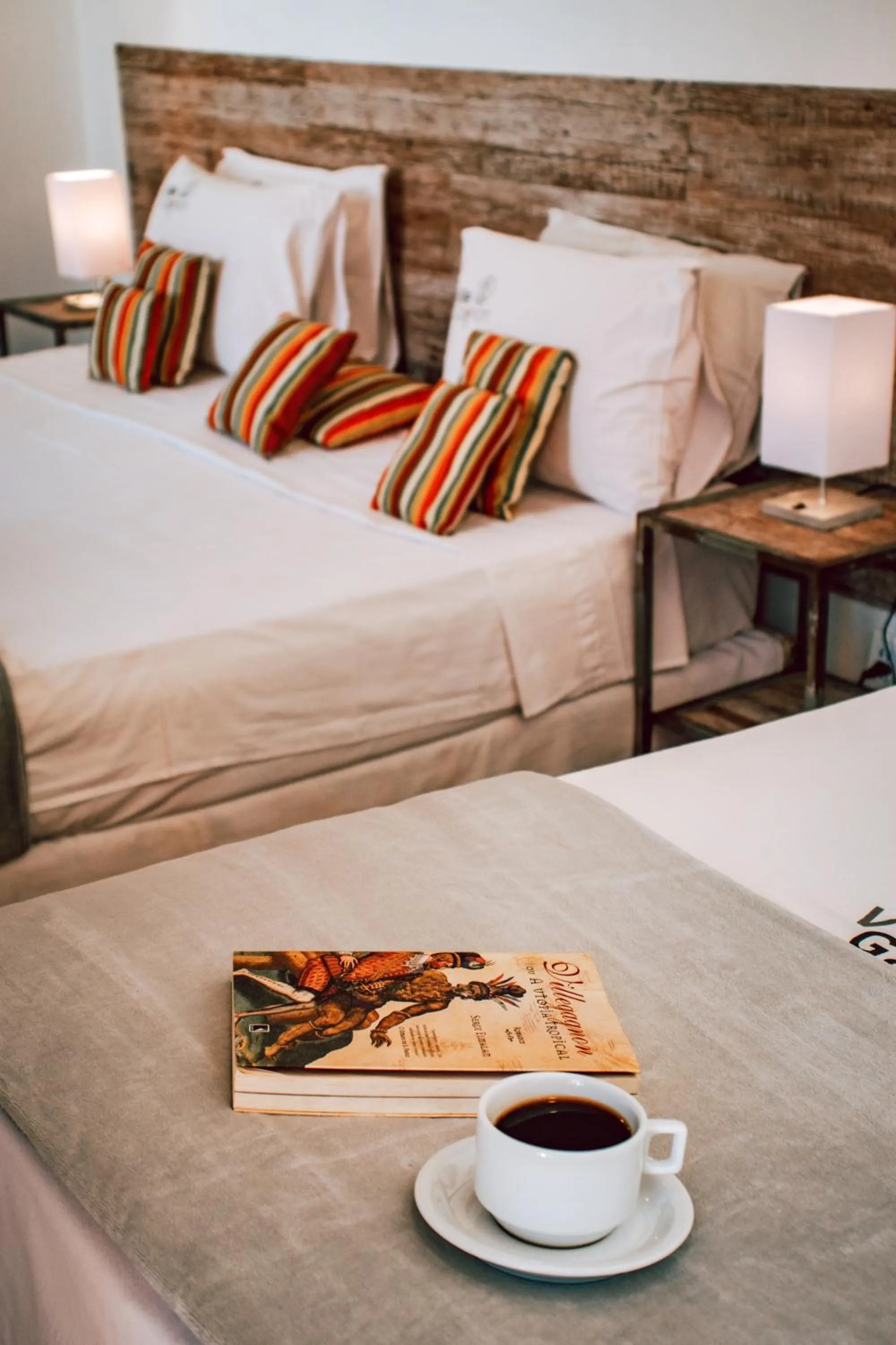 Bed in Pousada Villegaignon