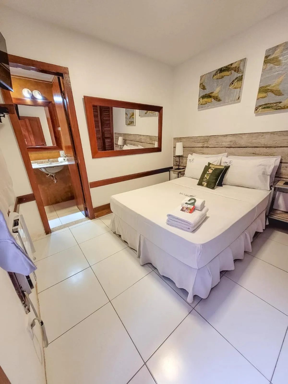 Bed in Pousada Villegaignon