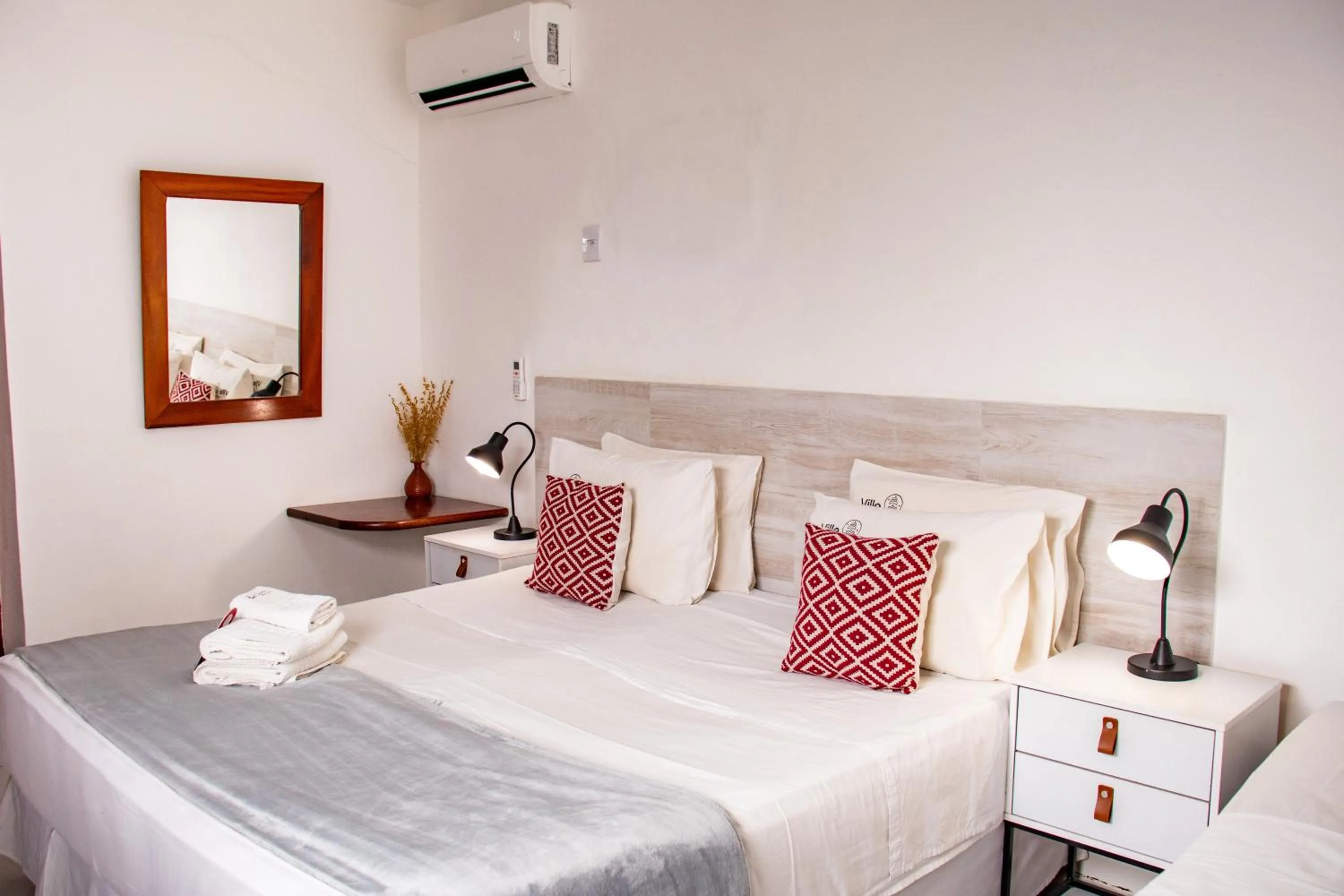 Bed in Pousada Villegaignon