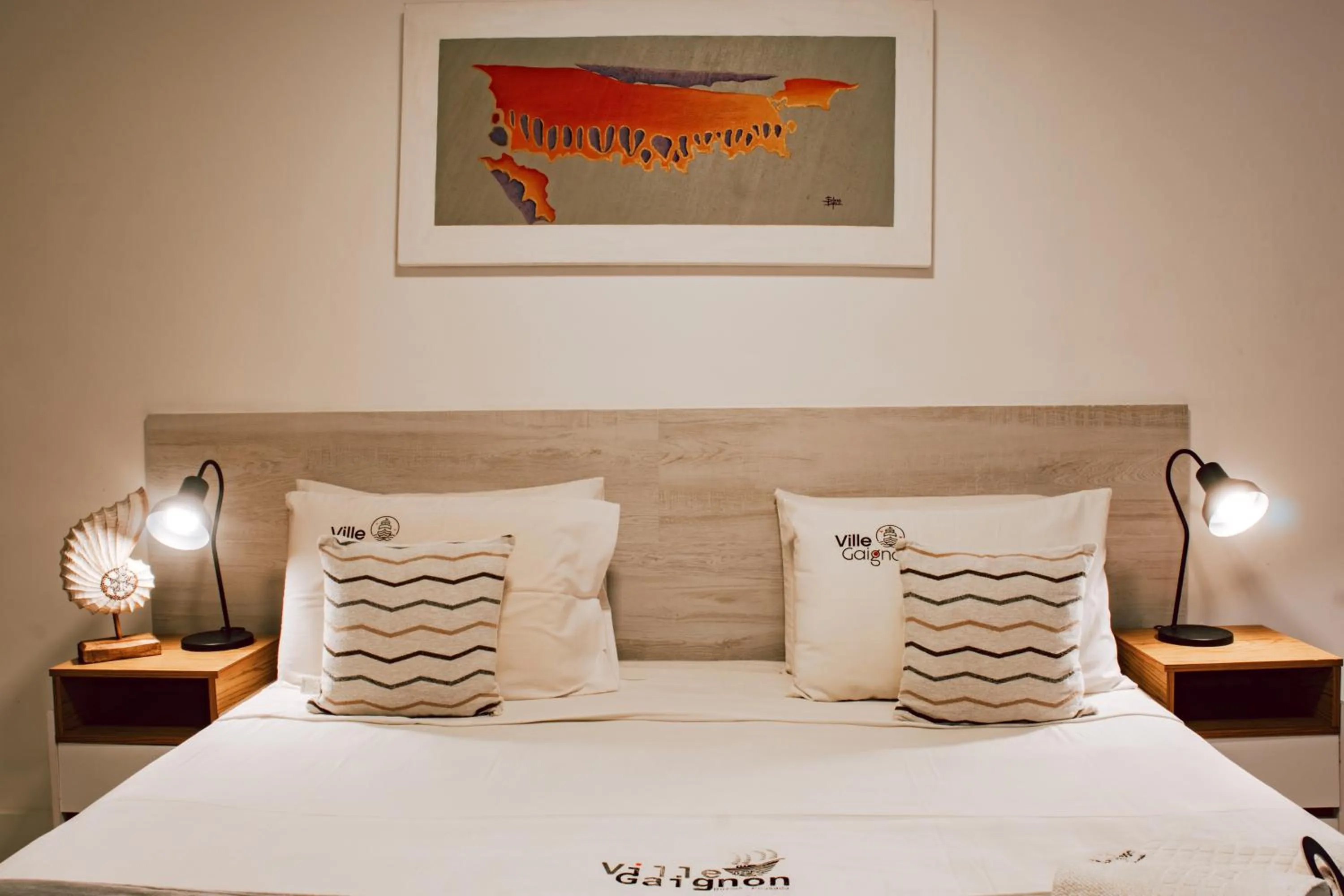 Bed in Pousada Villegaignon