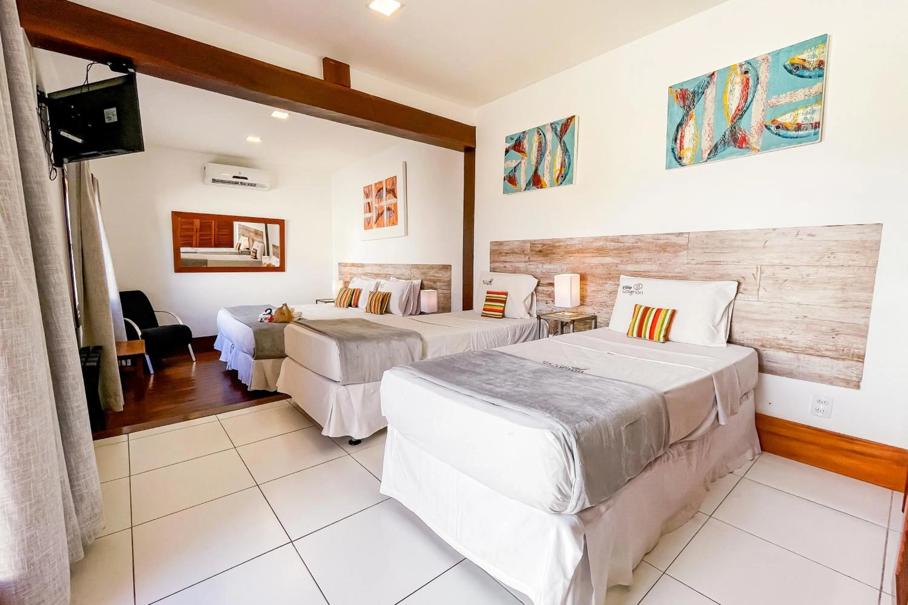 Bed in Pousada Villegaignon