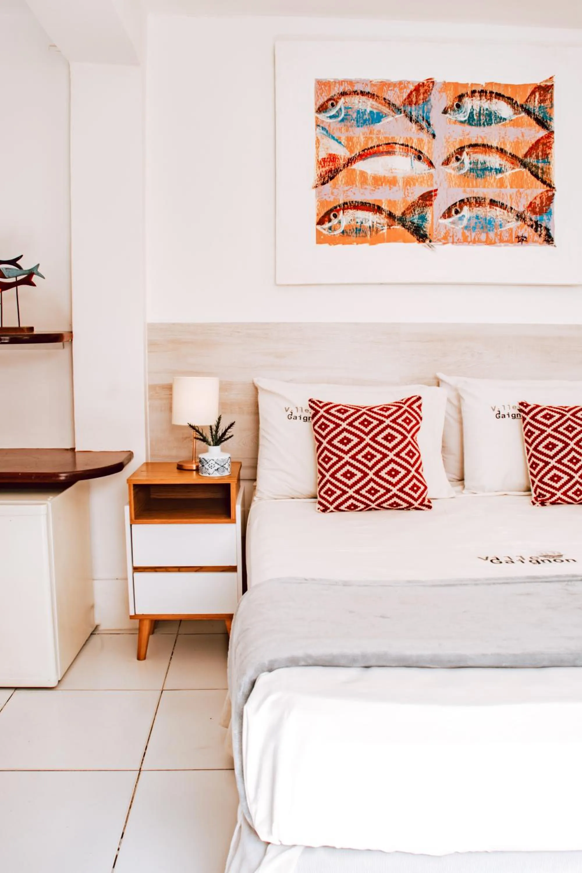 Bed in Pousada Villegaignon