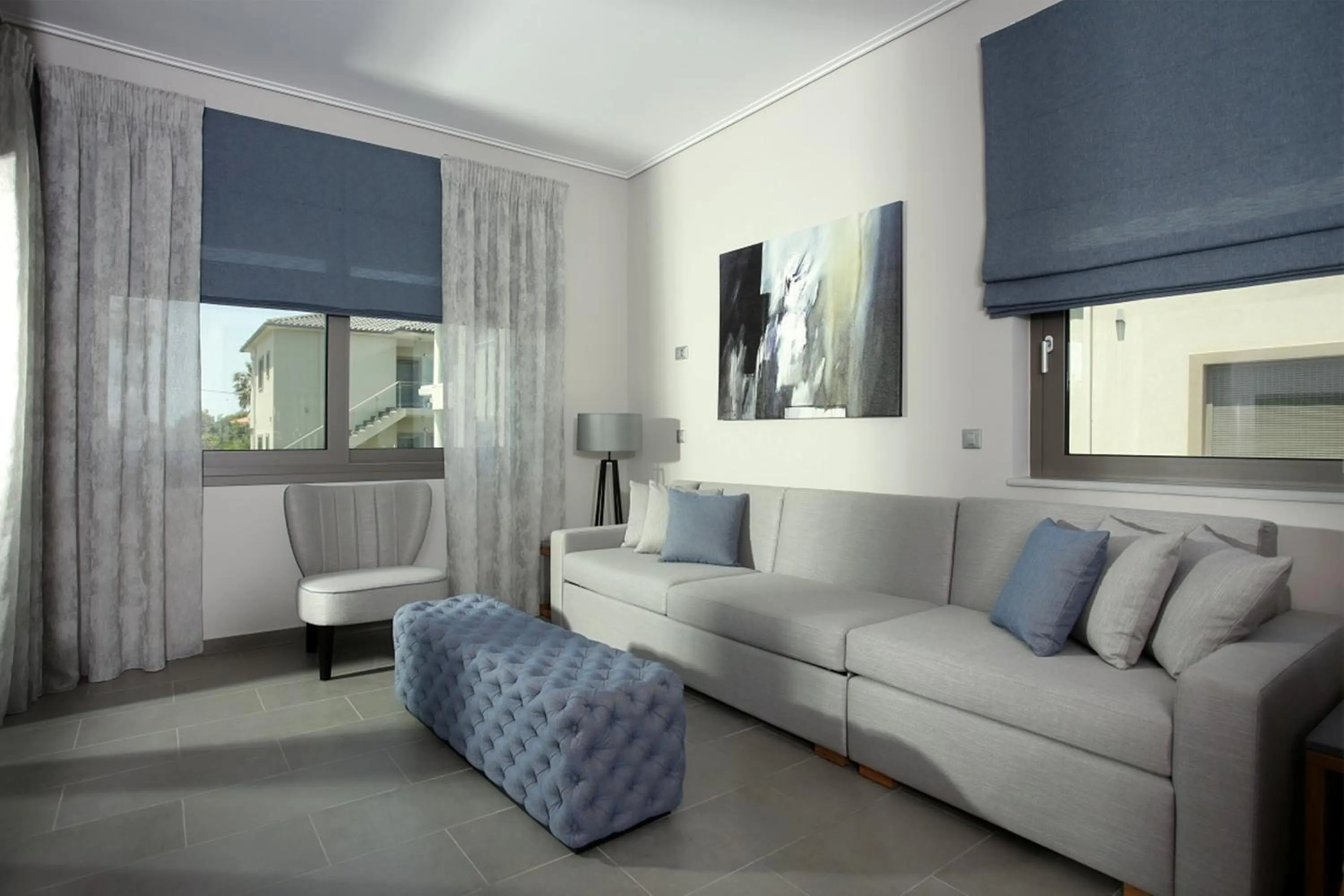 Living room in Lagouvardos Village Hotel