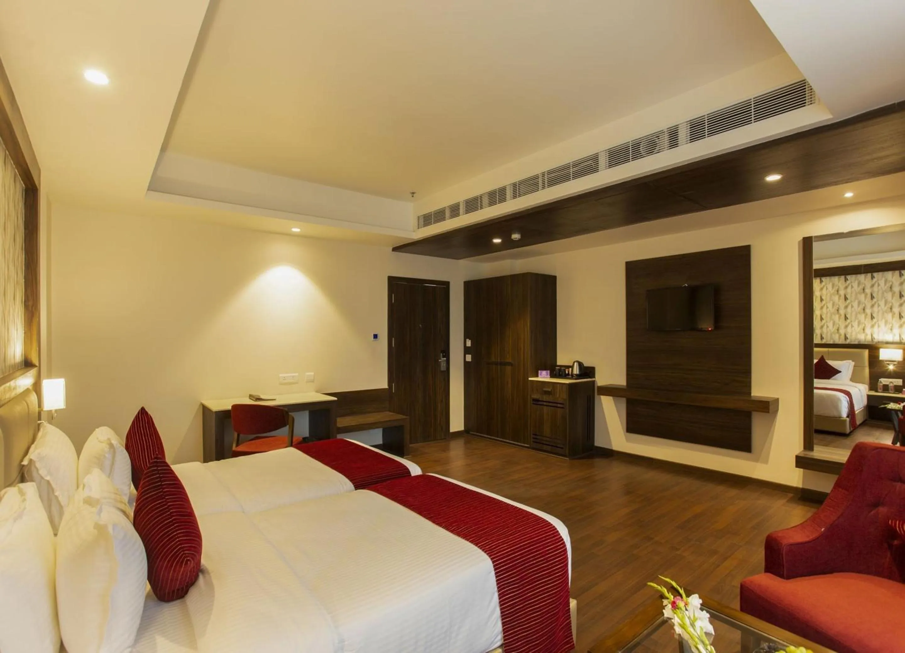 Bedroom, Bed in Sarovar Portico, Somnath