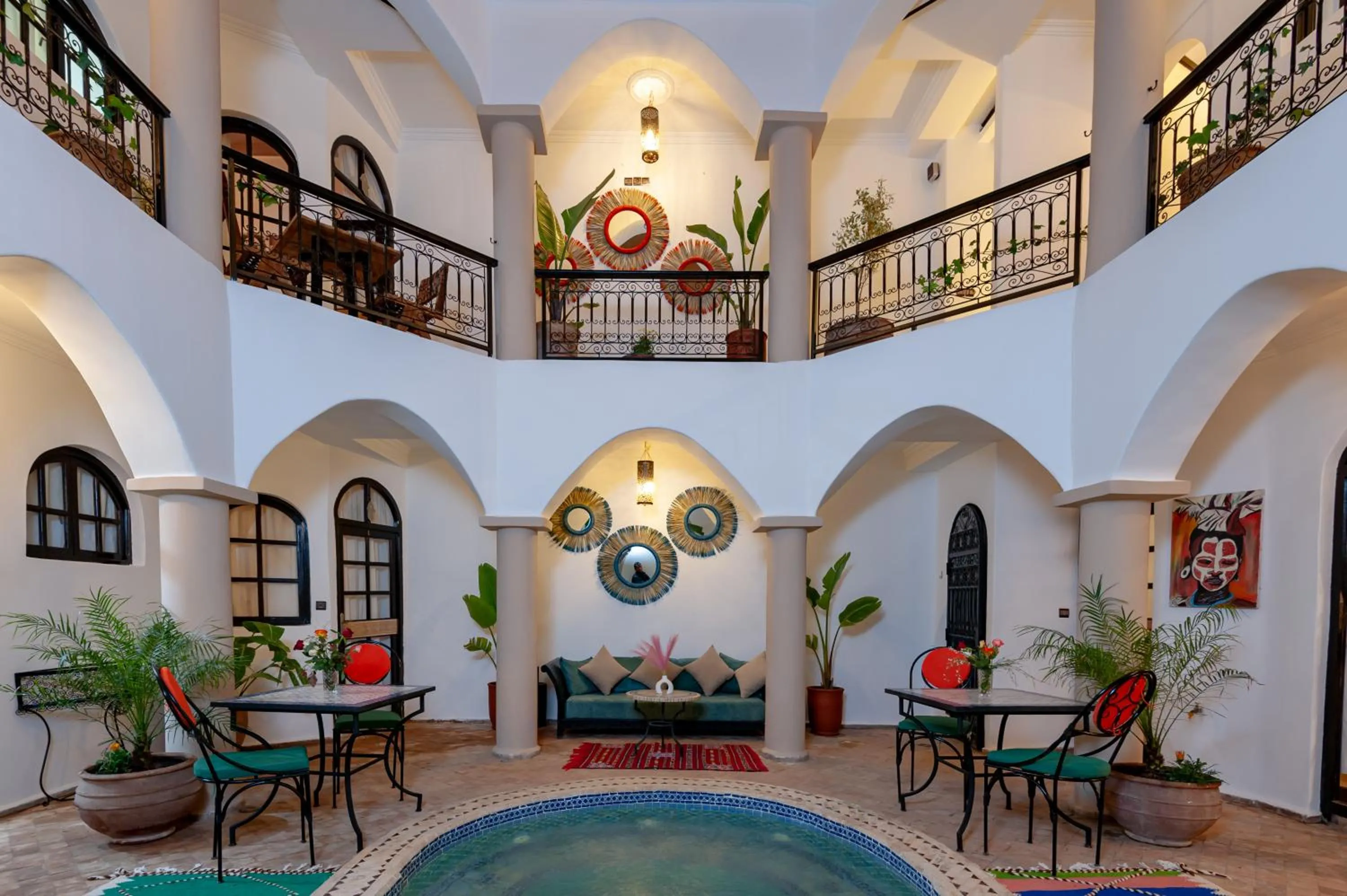 Seating area in Riad Eldar