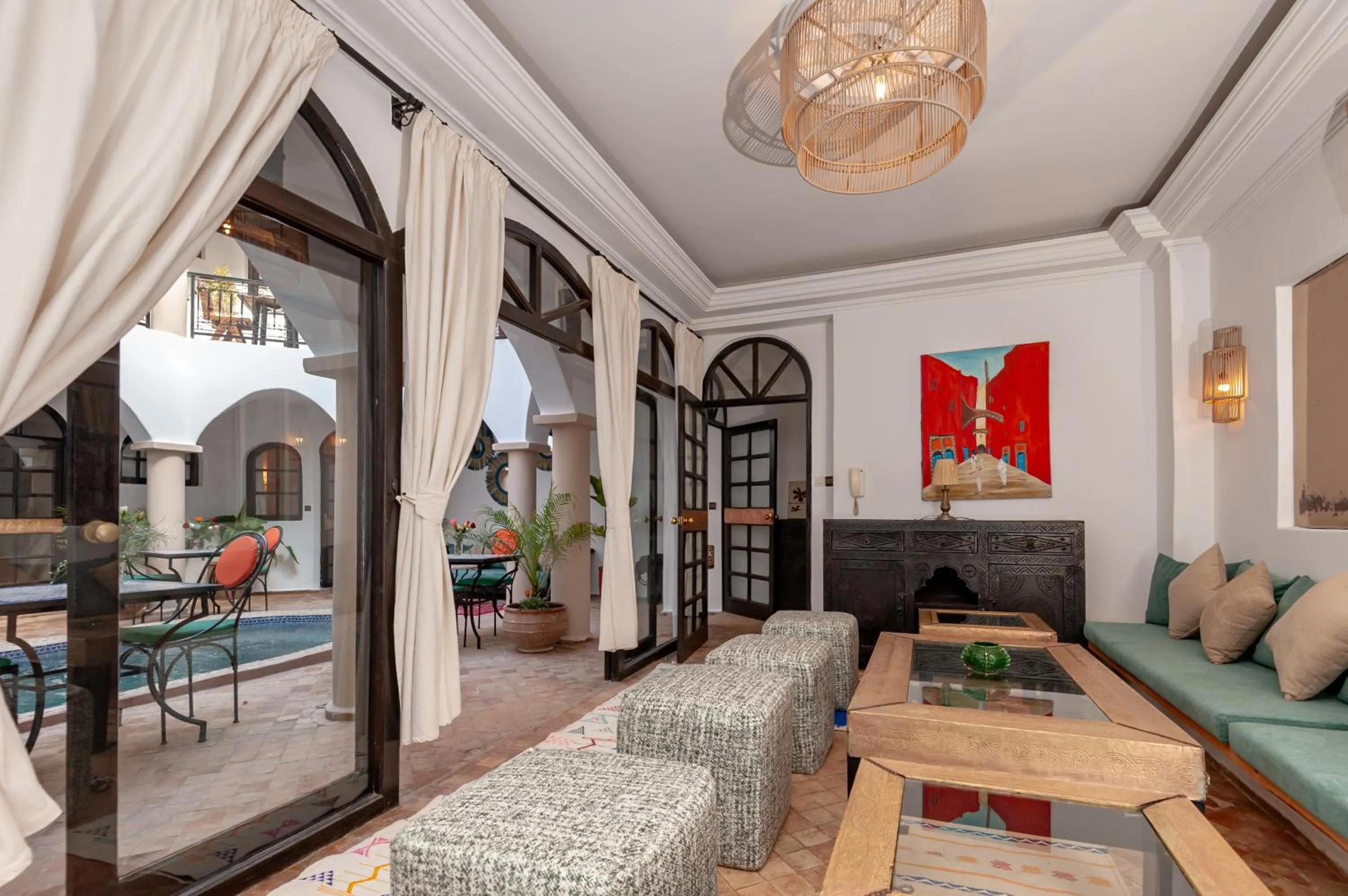 Seating area in Riad Eldar