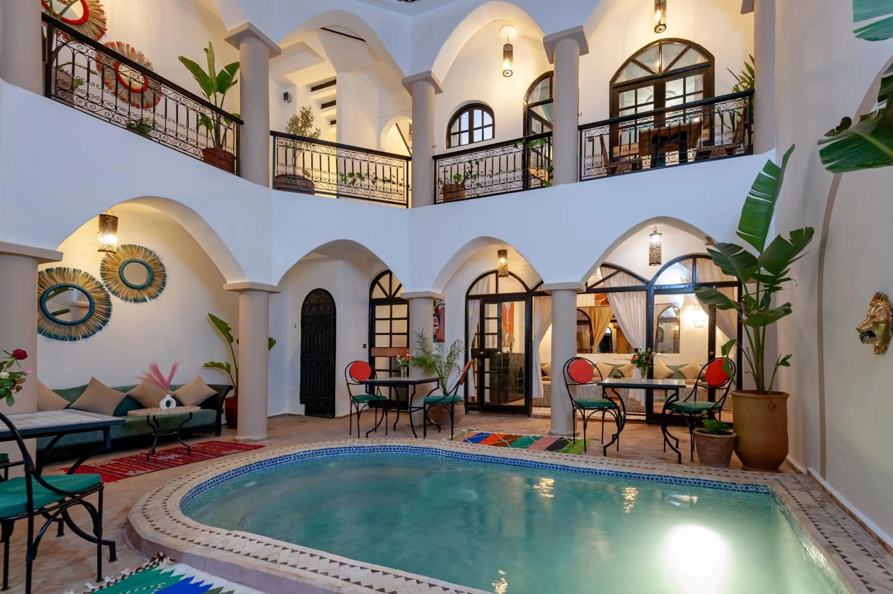 Pool view in Riad Eldar