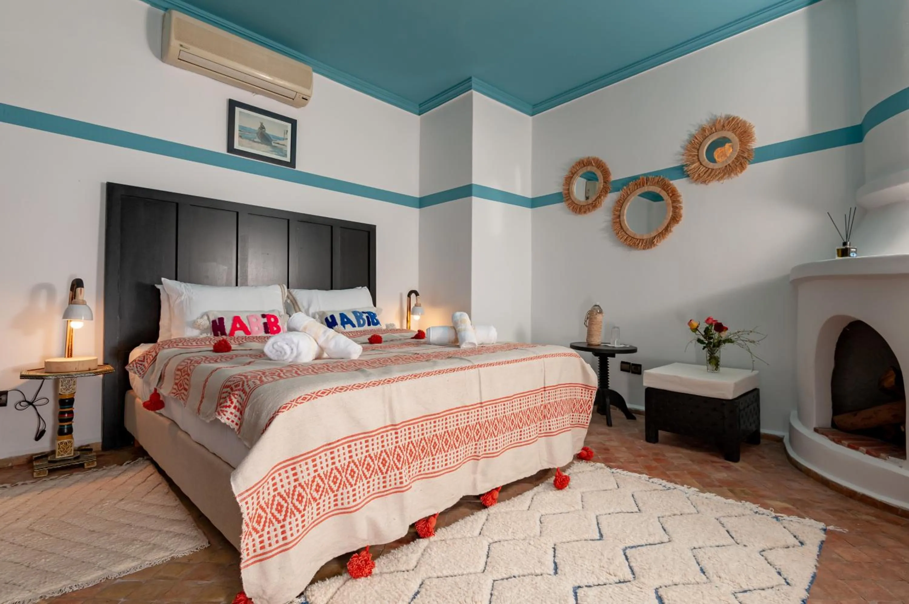 Bed in Riad Eldar
