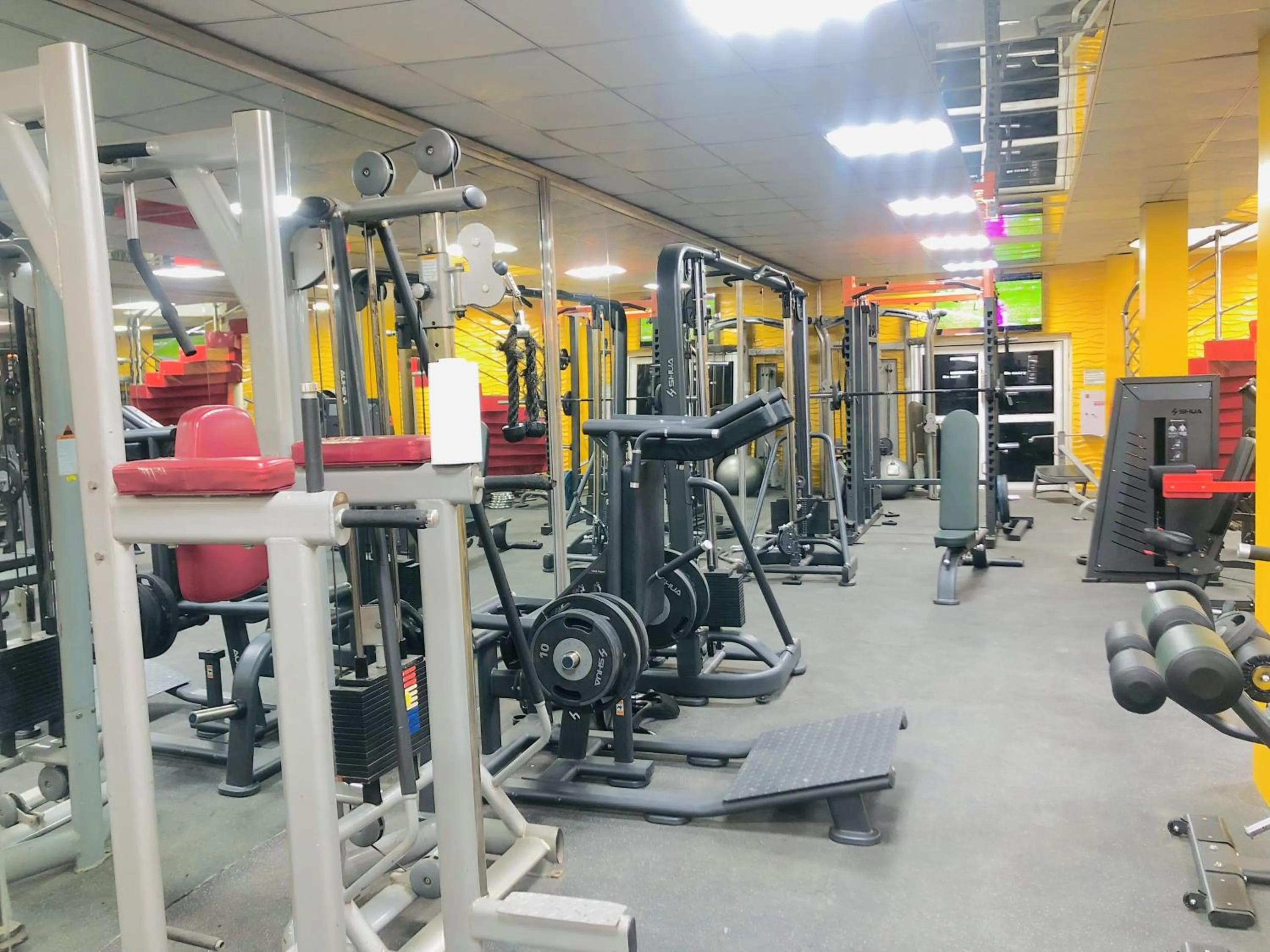 Fitness centre/facilities in Dalchifit Suites by Premium Swiss Hospitality
