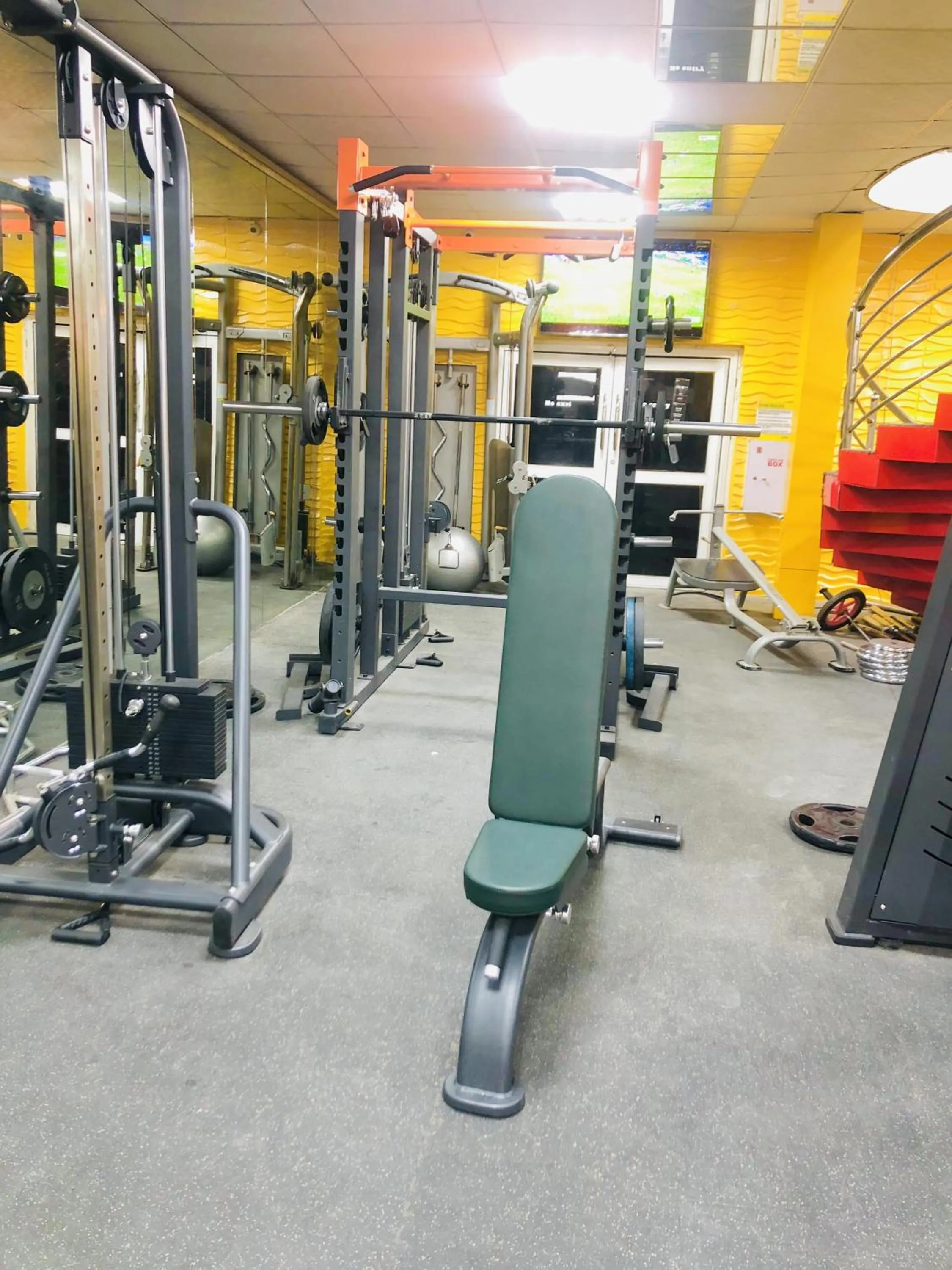 Fitness centre/facilities in Dalchifit Suites by Premium Swiss Hospitality