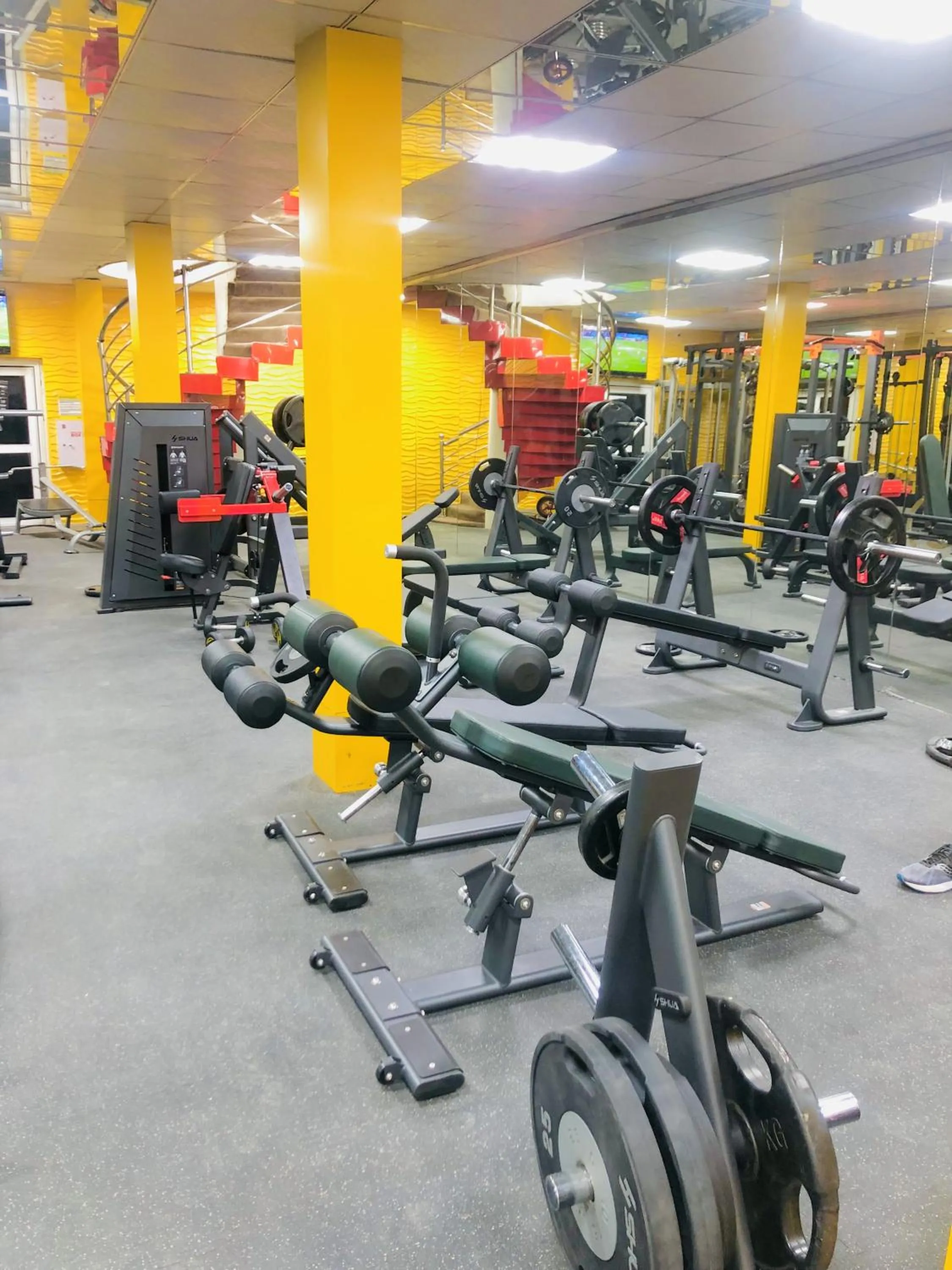 Fitness centre/facilities in Dalchifit Suites by Premium Swiss Hospitality