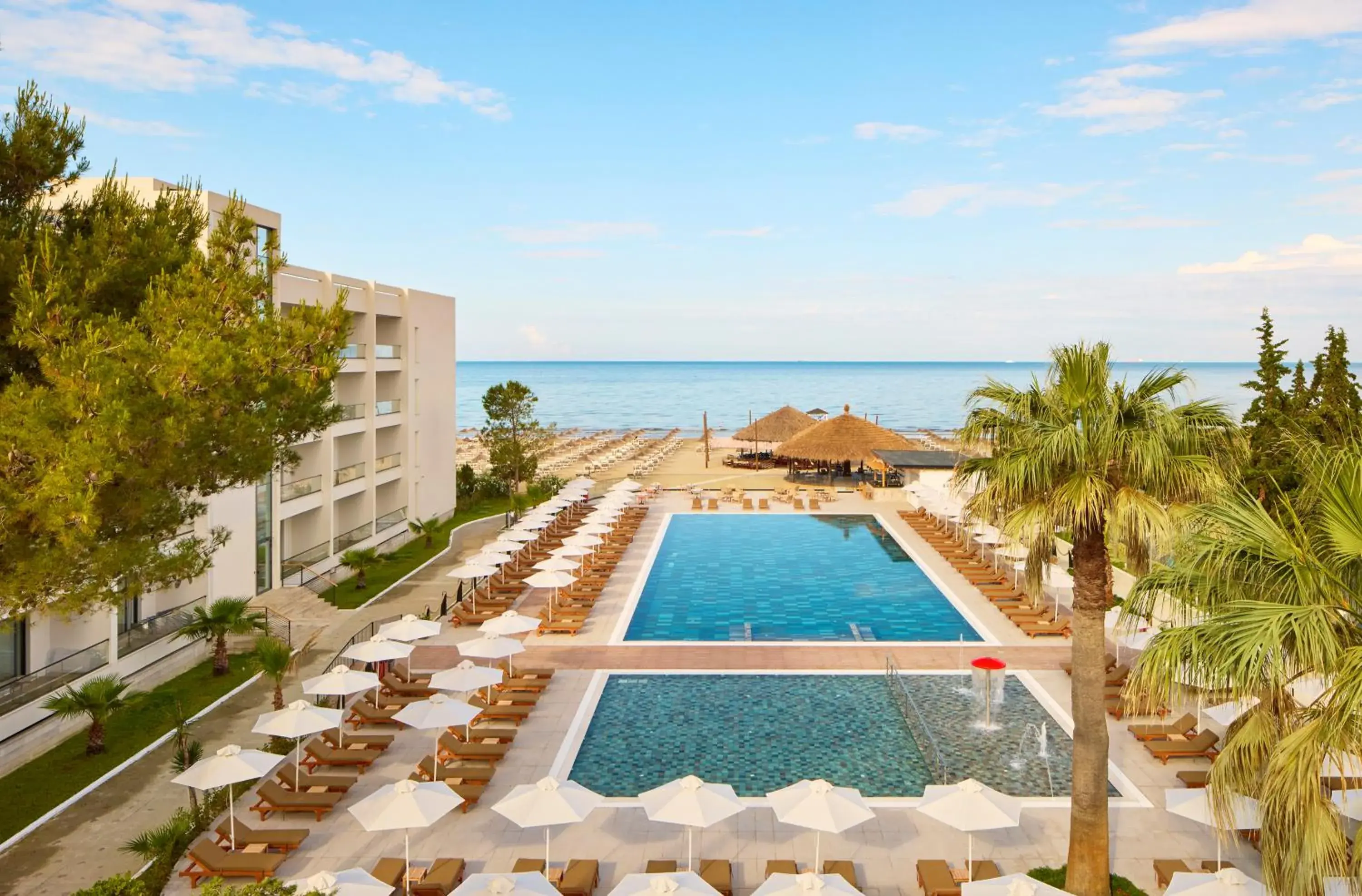 Pool view in Sol Tropikal Durrës Pool view in Sol Tropikal Durrës