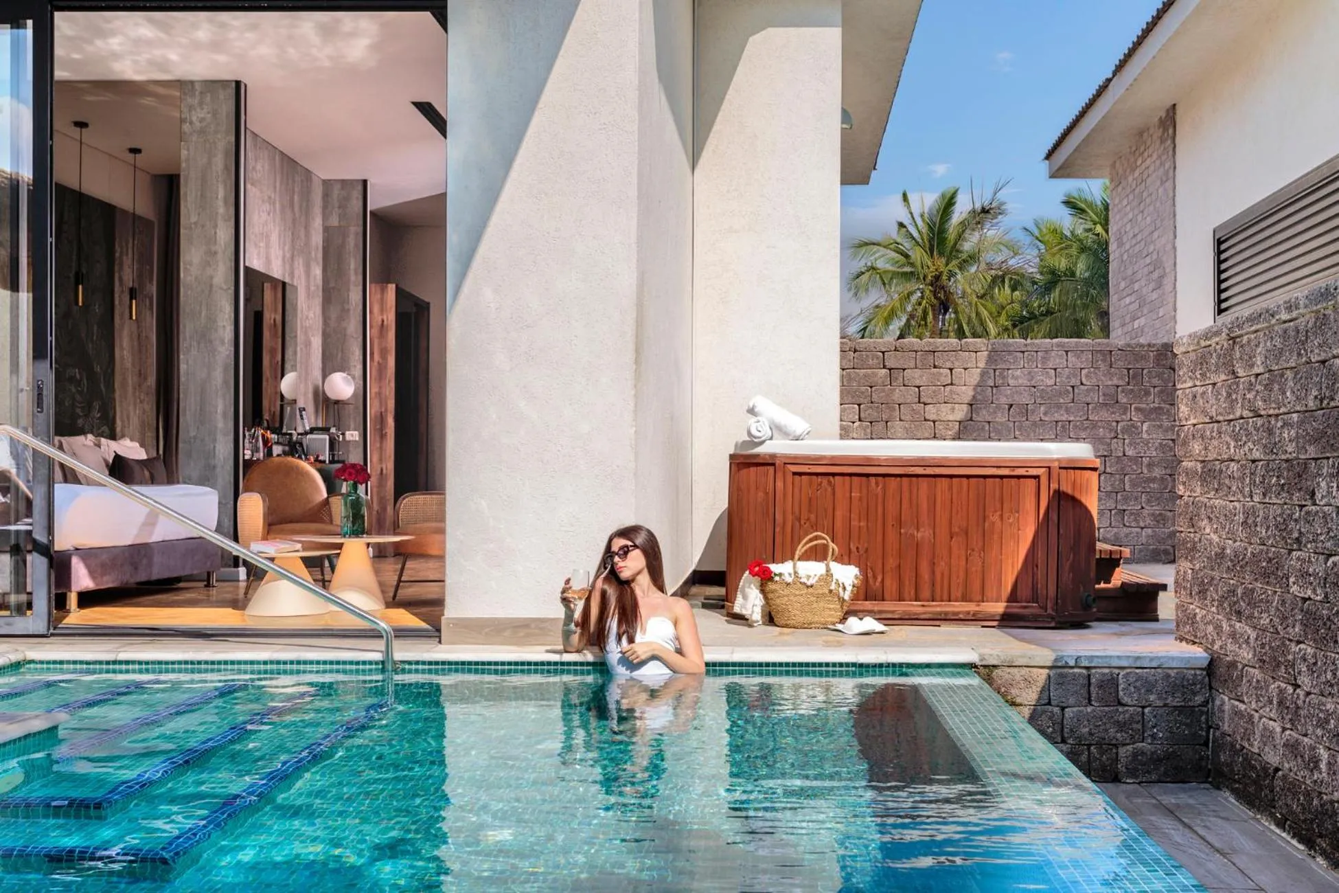 Pool view in Dream Island Spa & Health Resort